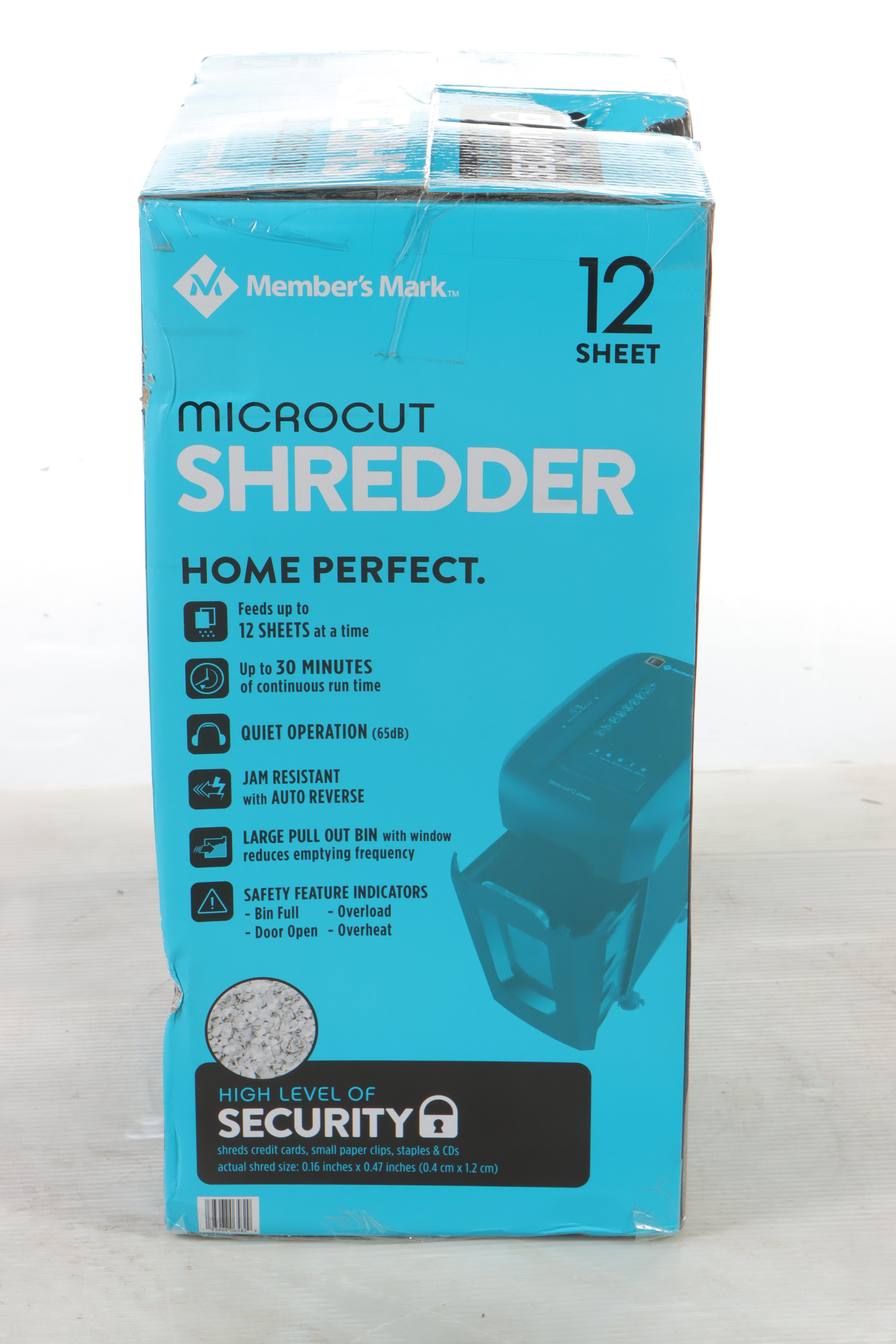 Member's Mark Twelve-Sheet Micro-Cut Paper Shredder