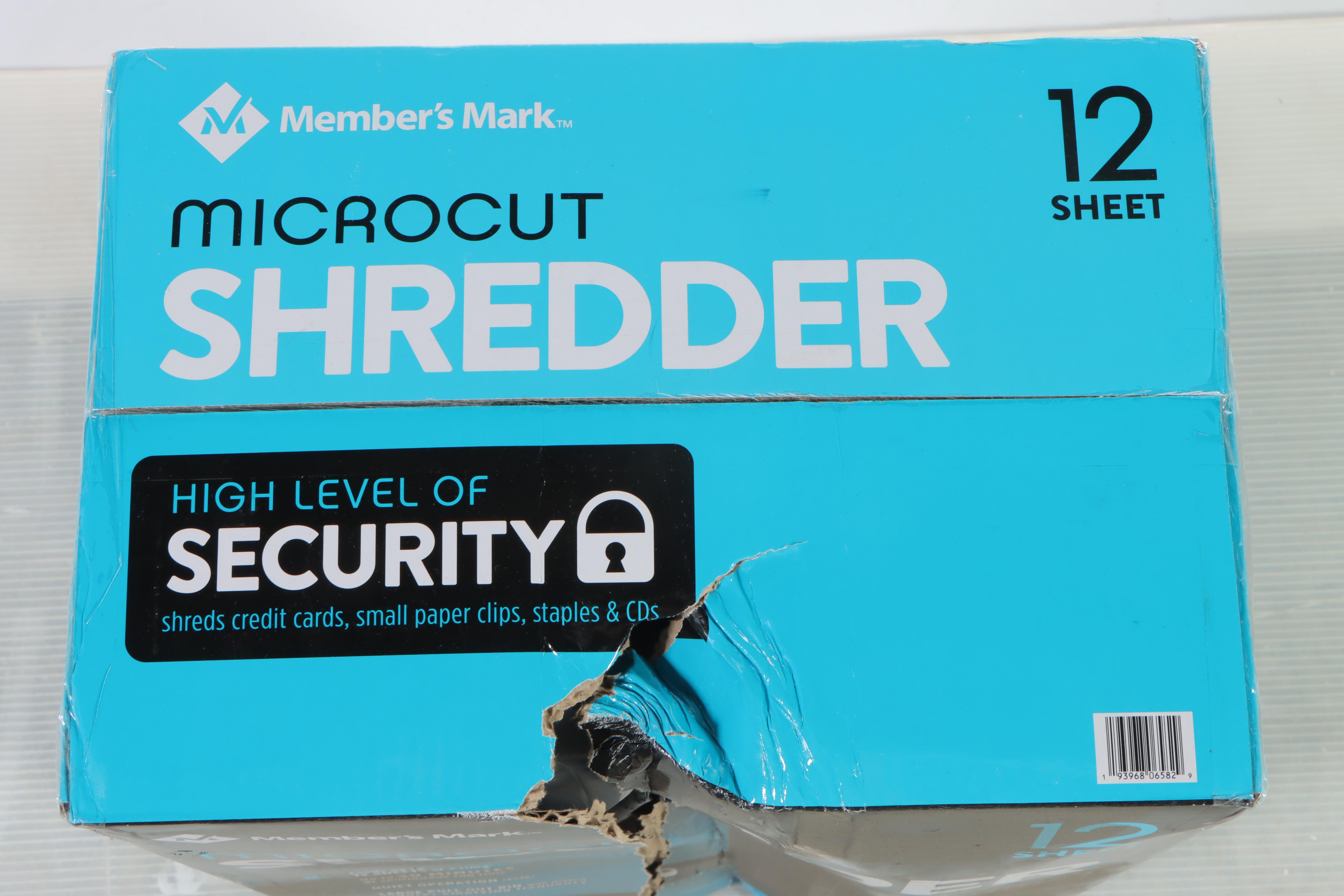 Member's Mark Twelve-Sheet Micro-Cut Paper Shredder