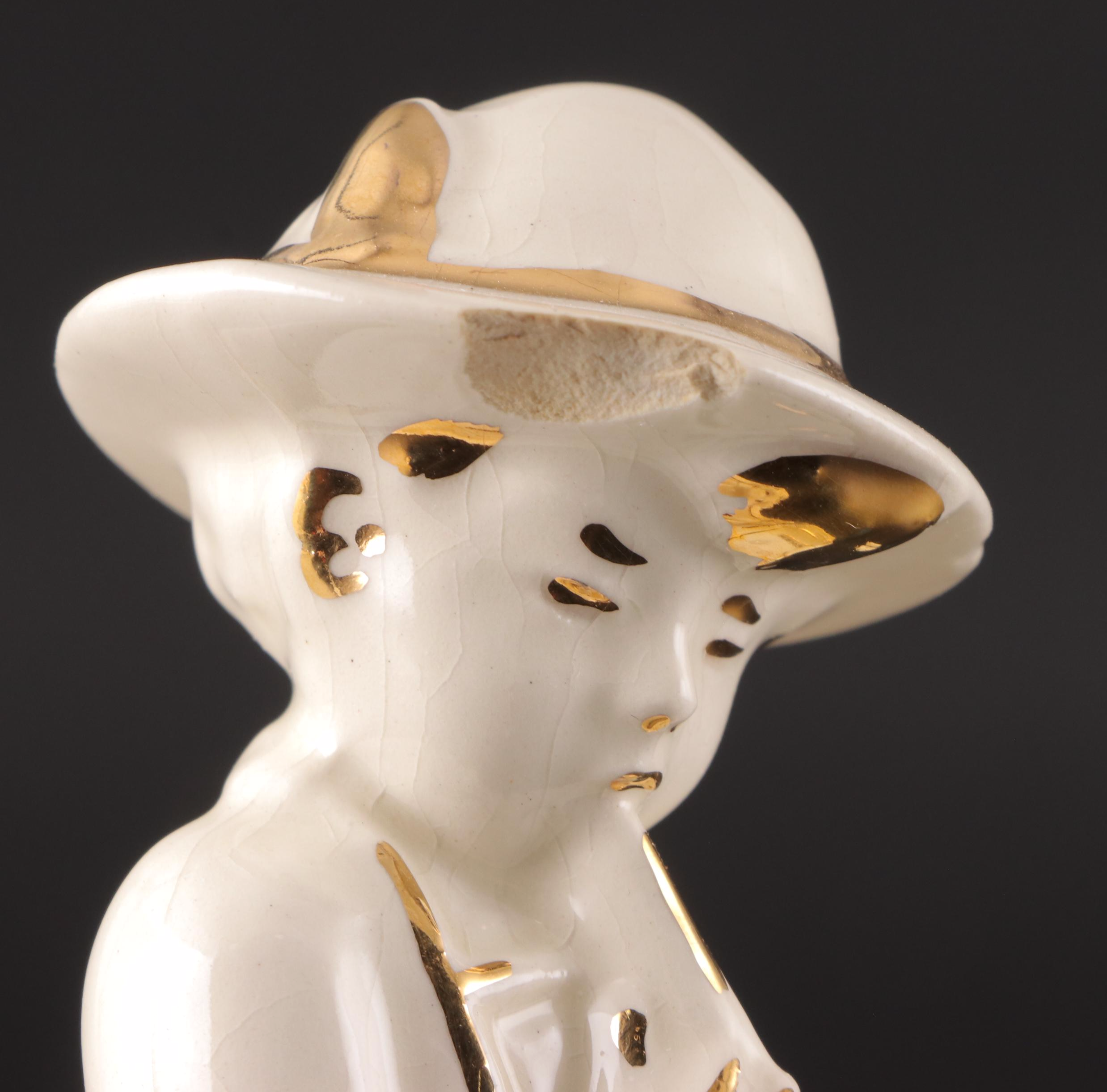 Shawnee Pottery Pig Cream and Sugar Set with Centerpiece Bowl and Planters