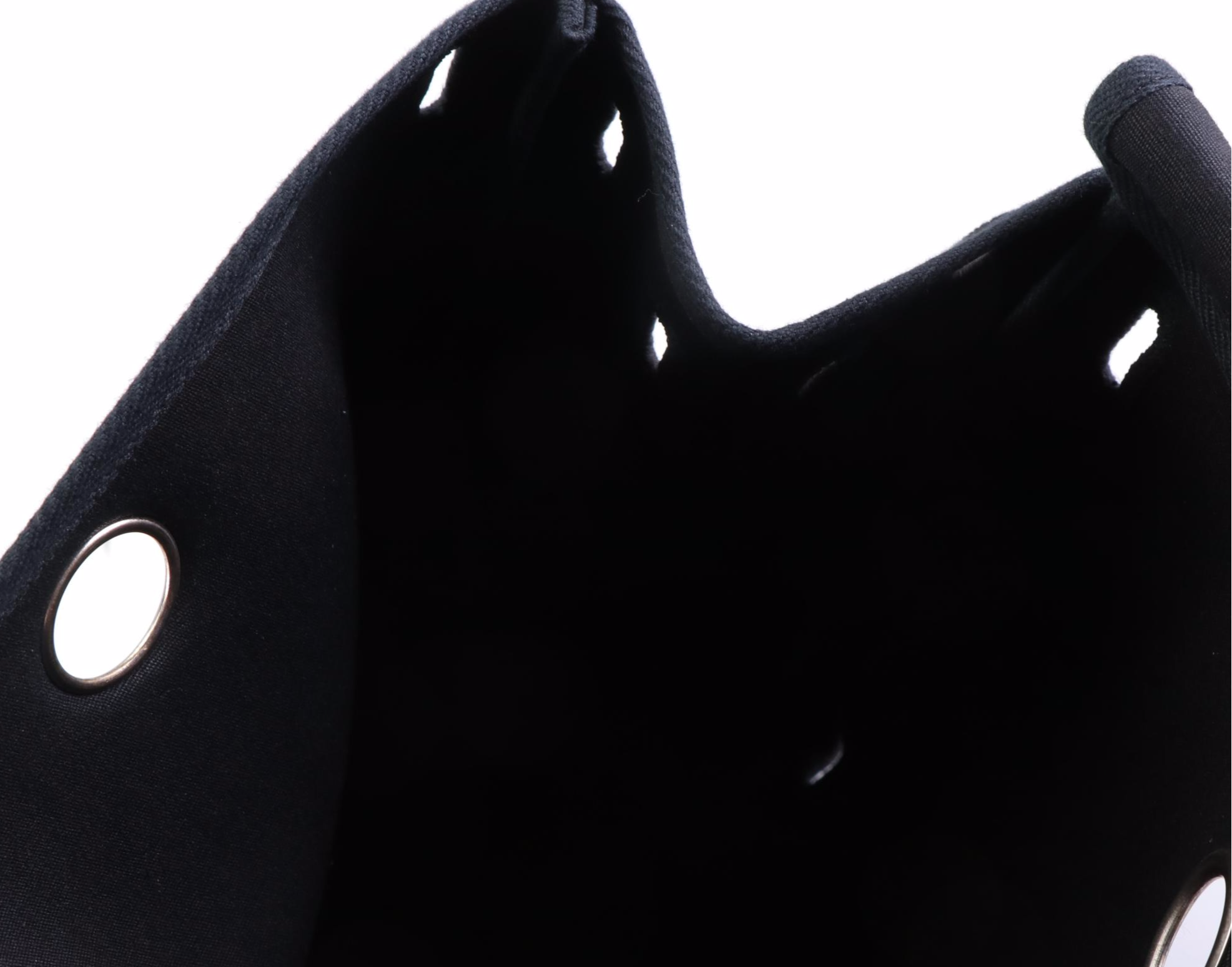 Hermès Herbag A Dos Backpack in Black Toile and Leather with Box