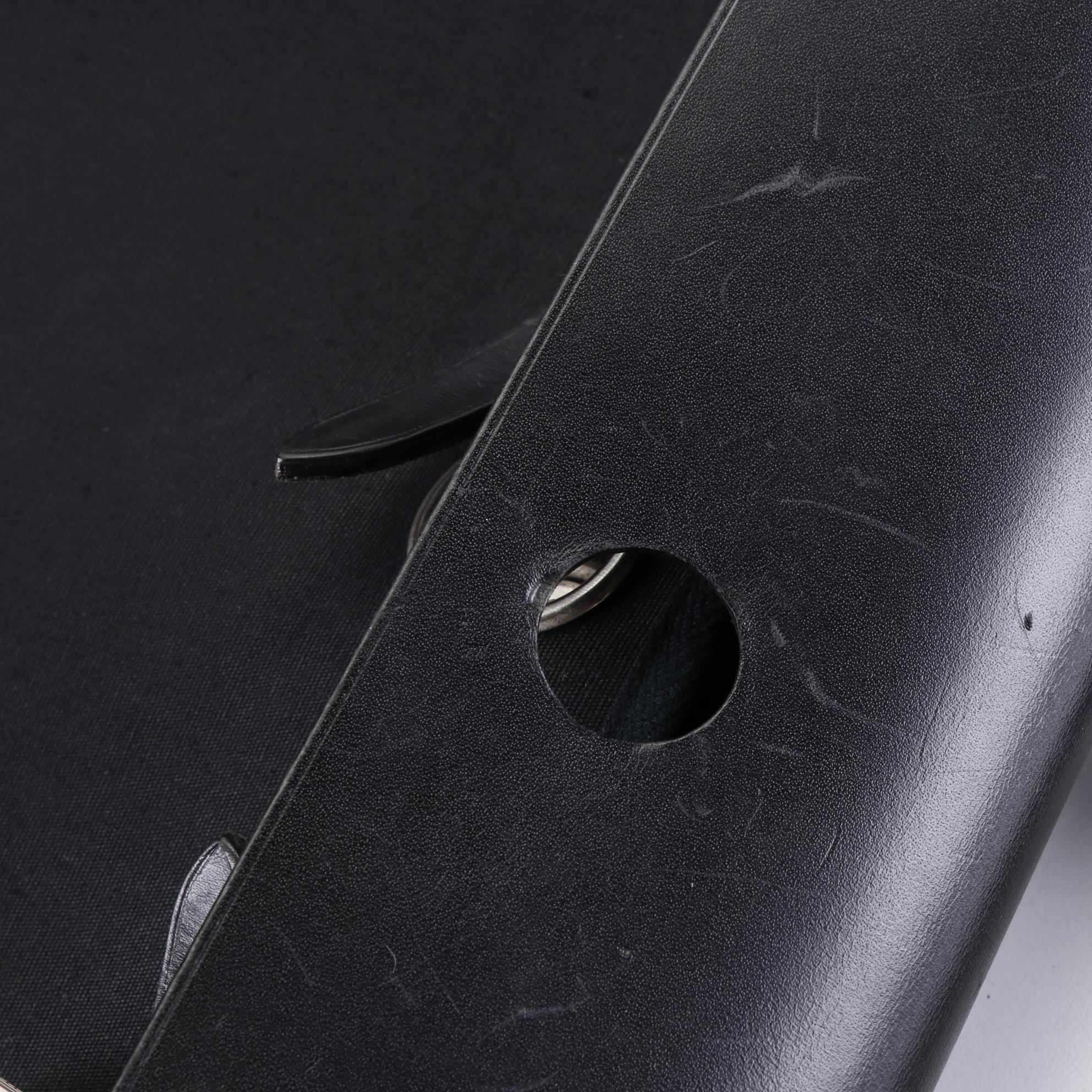 Hermès Herbag A Dos Backpack in Black Toile and Leather with Box