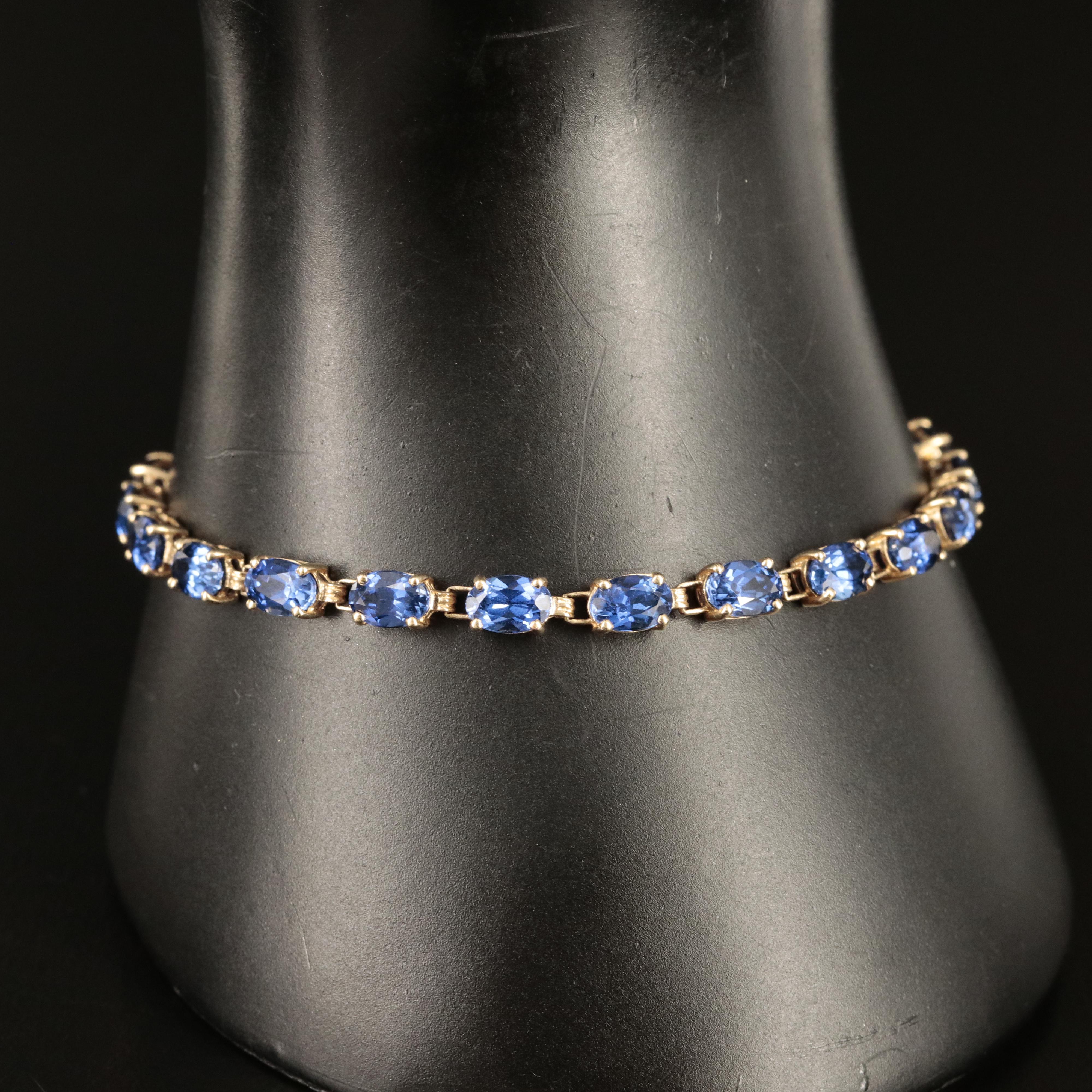10K Sapphire Bracelet
