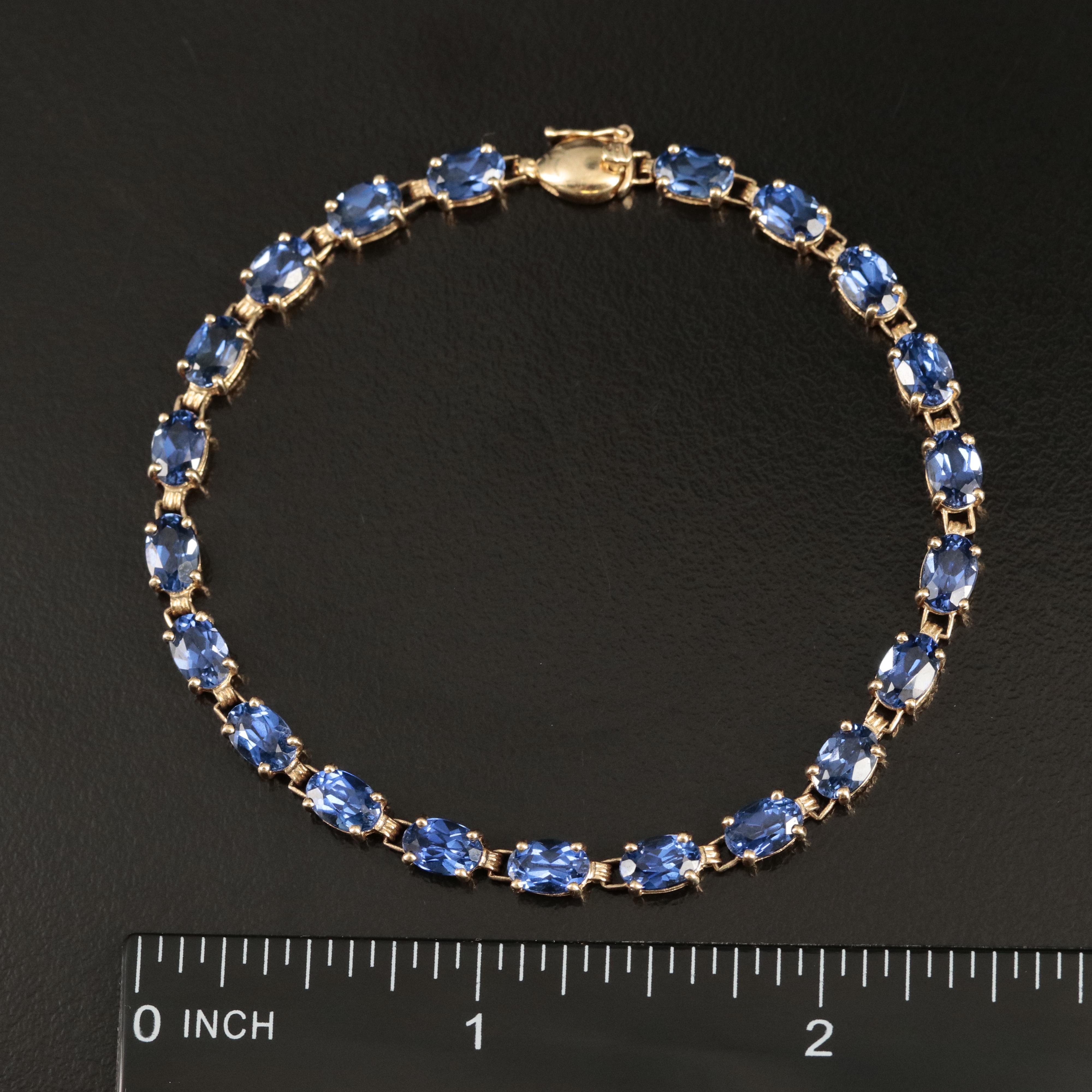 10K Sapphire Bracelet