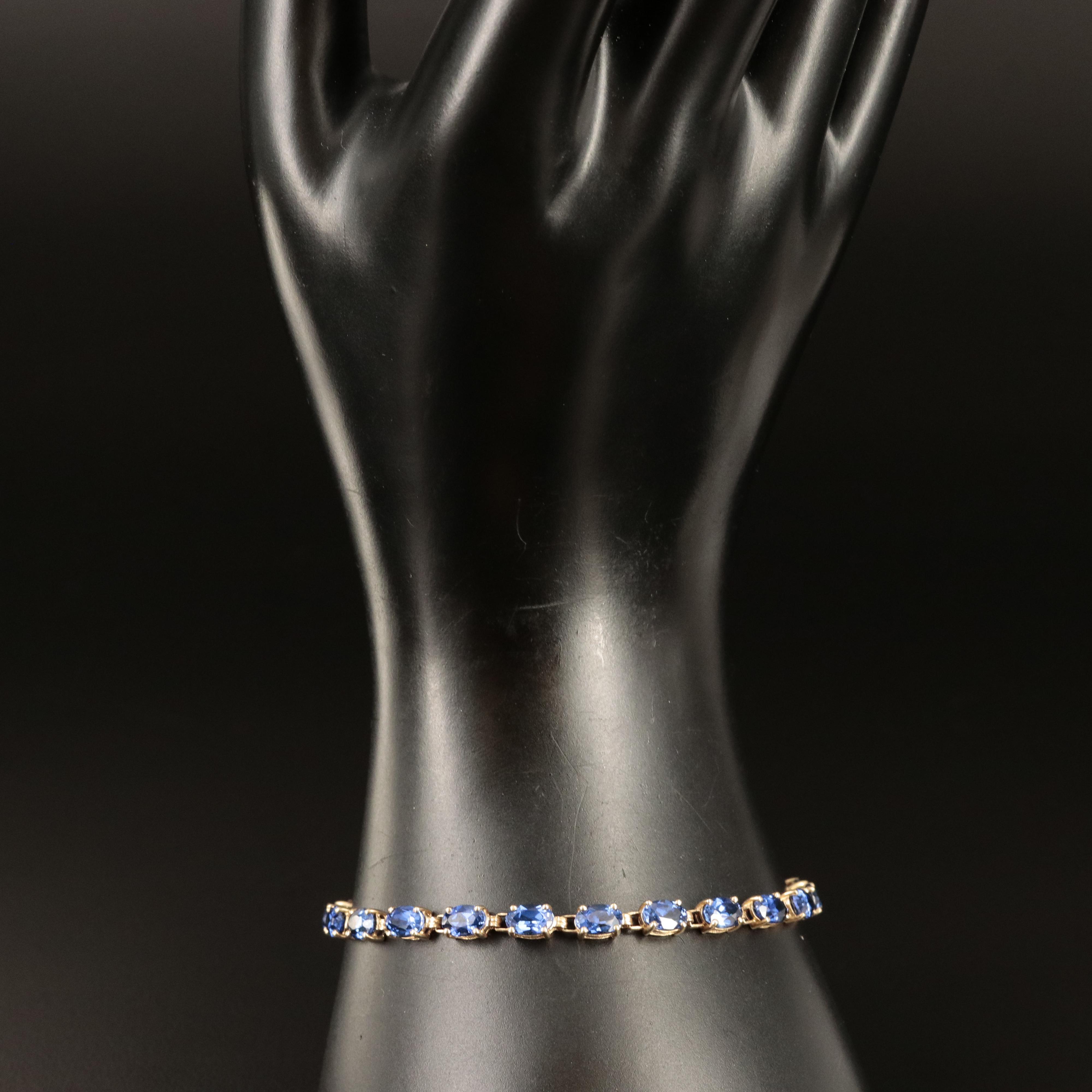 10K Sapphire Bracelet