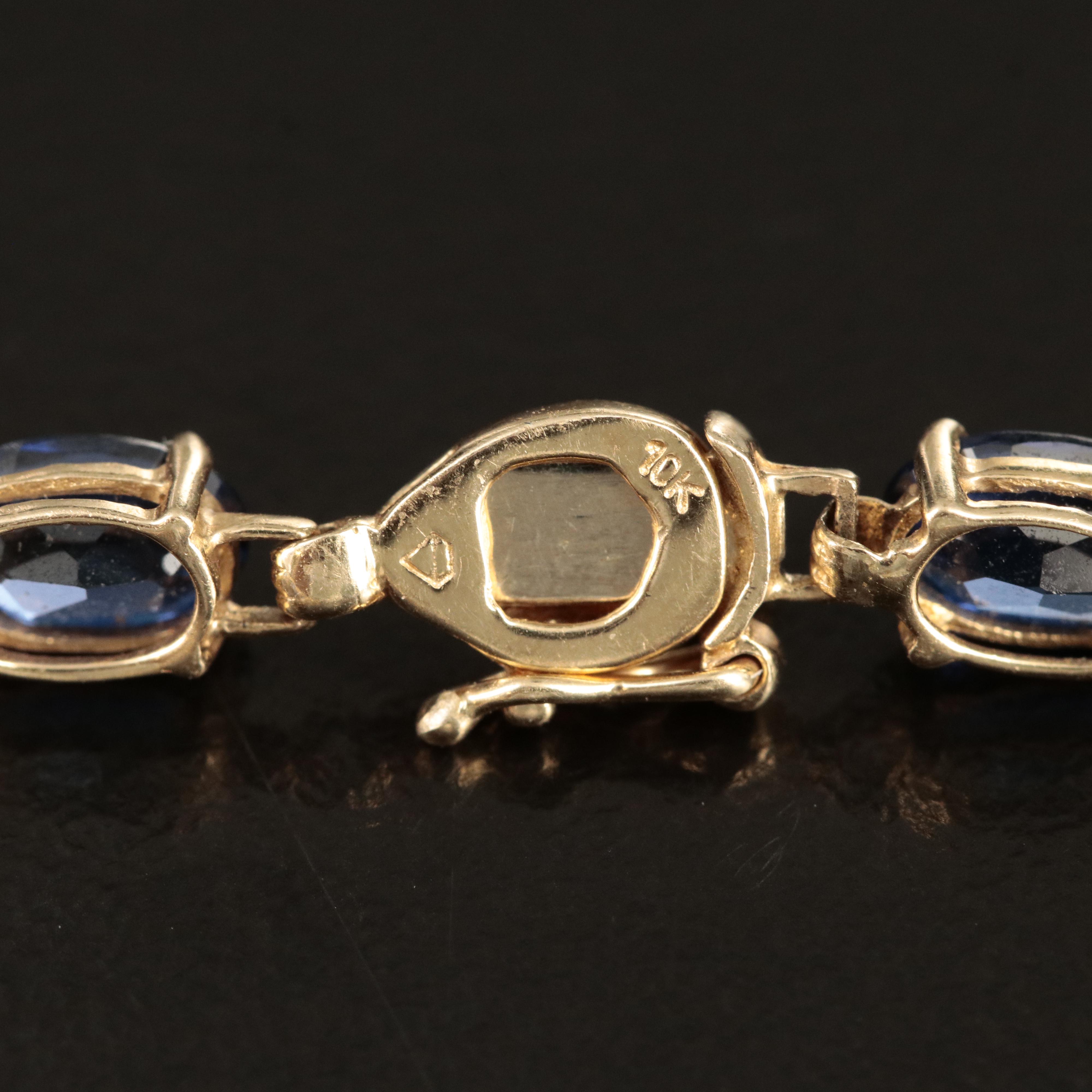 10K Sapphire Bracelet
