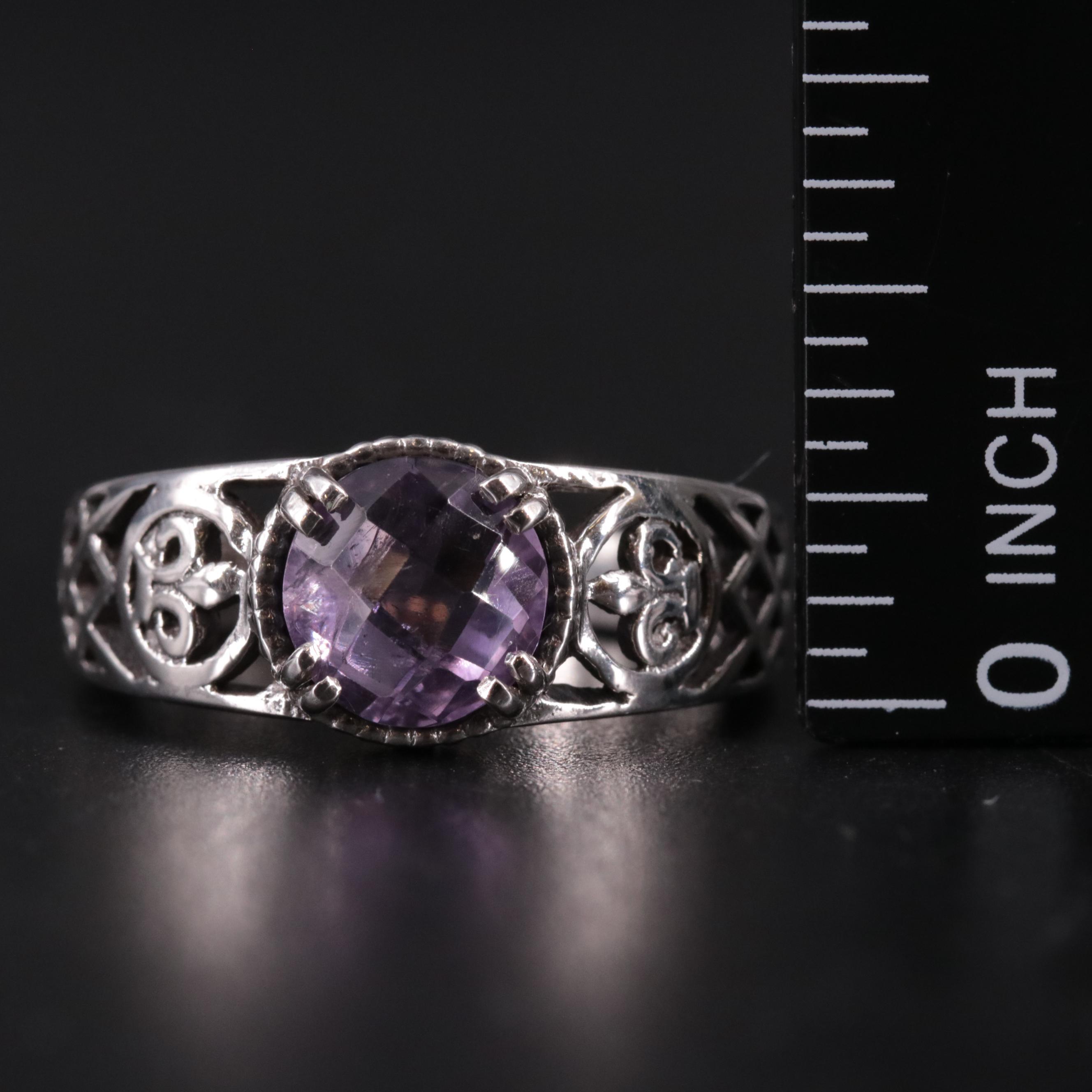 Sterling Silver Amethyst Ring