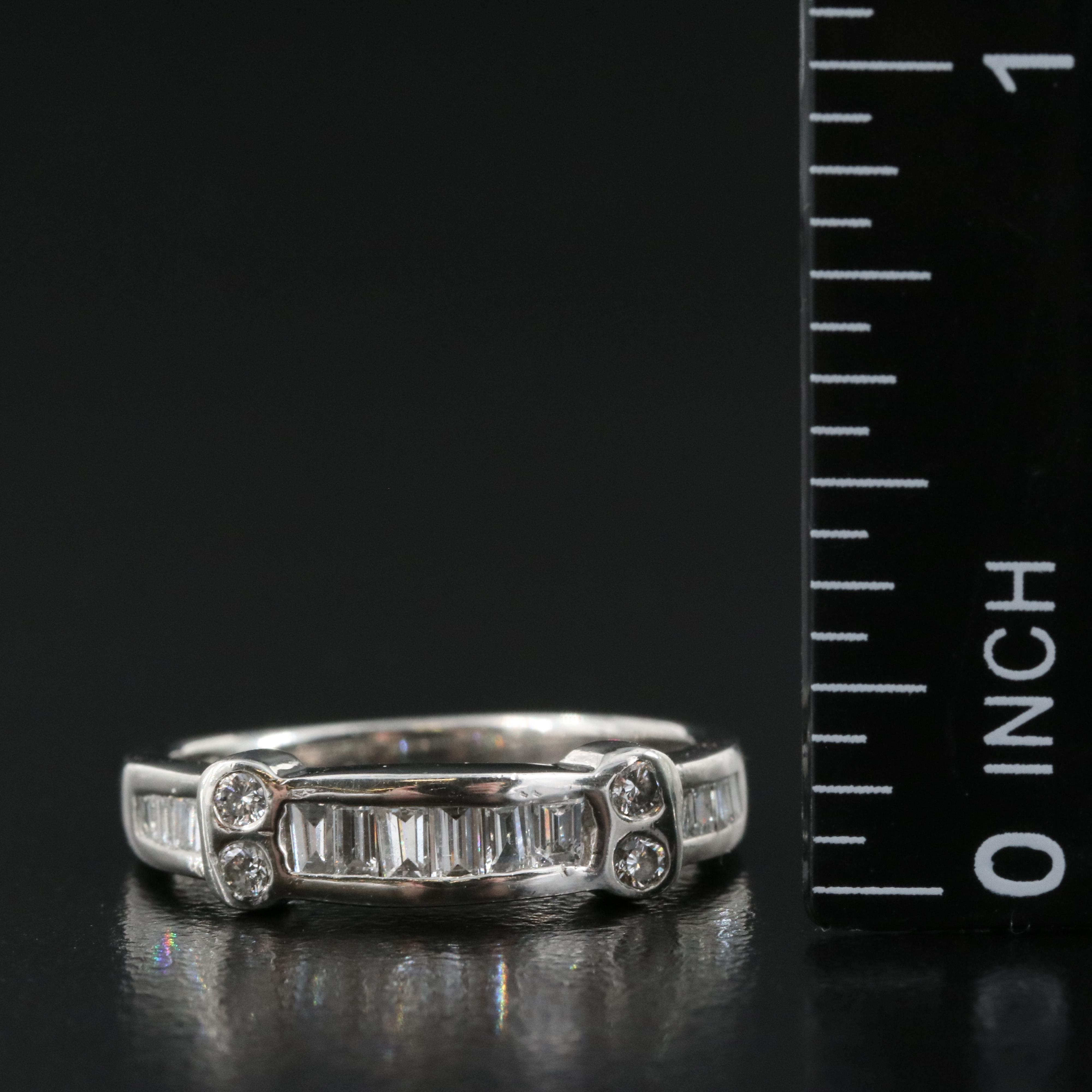 Platinum 0.53 CTW Diamond Ring