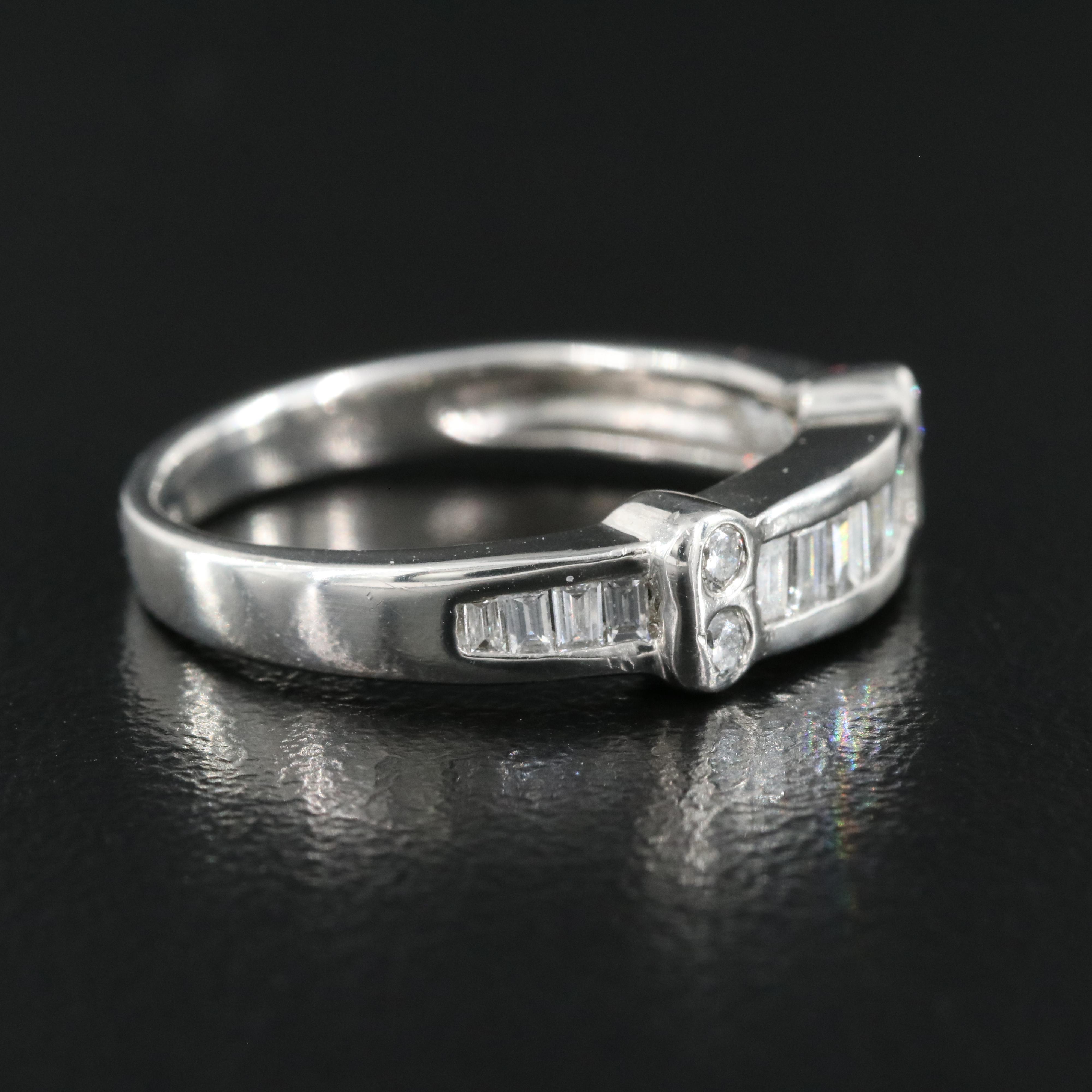 Platinum 0.53 CTW Diamond Ring