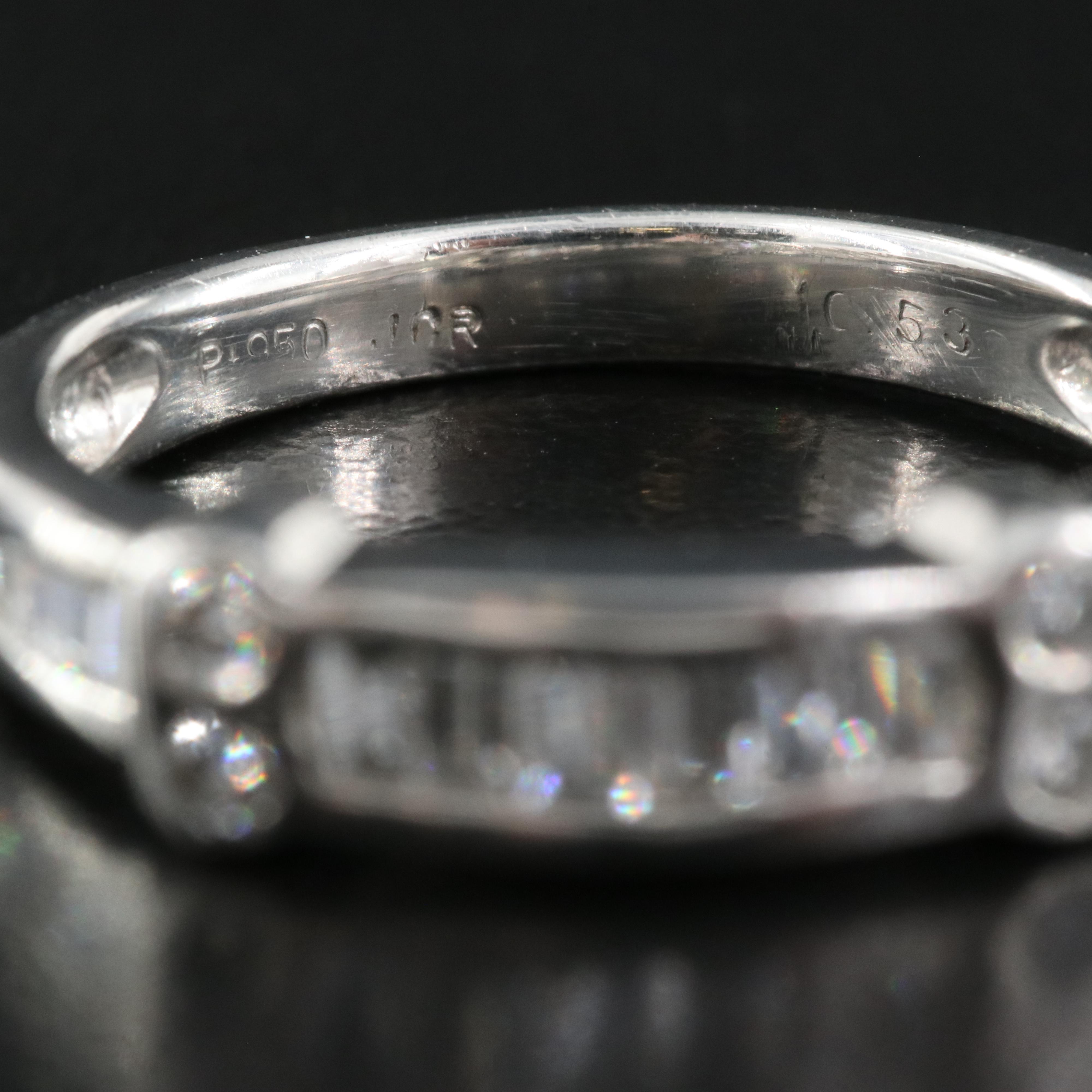 Platinum 0.53 CTW Diamond Ring