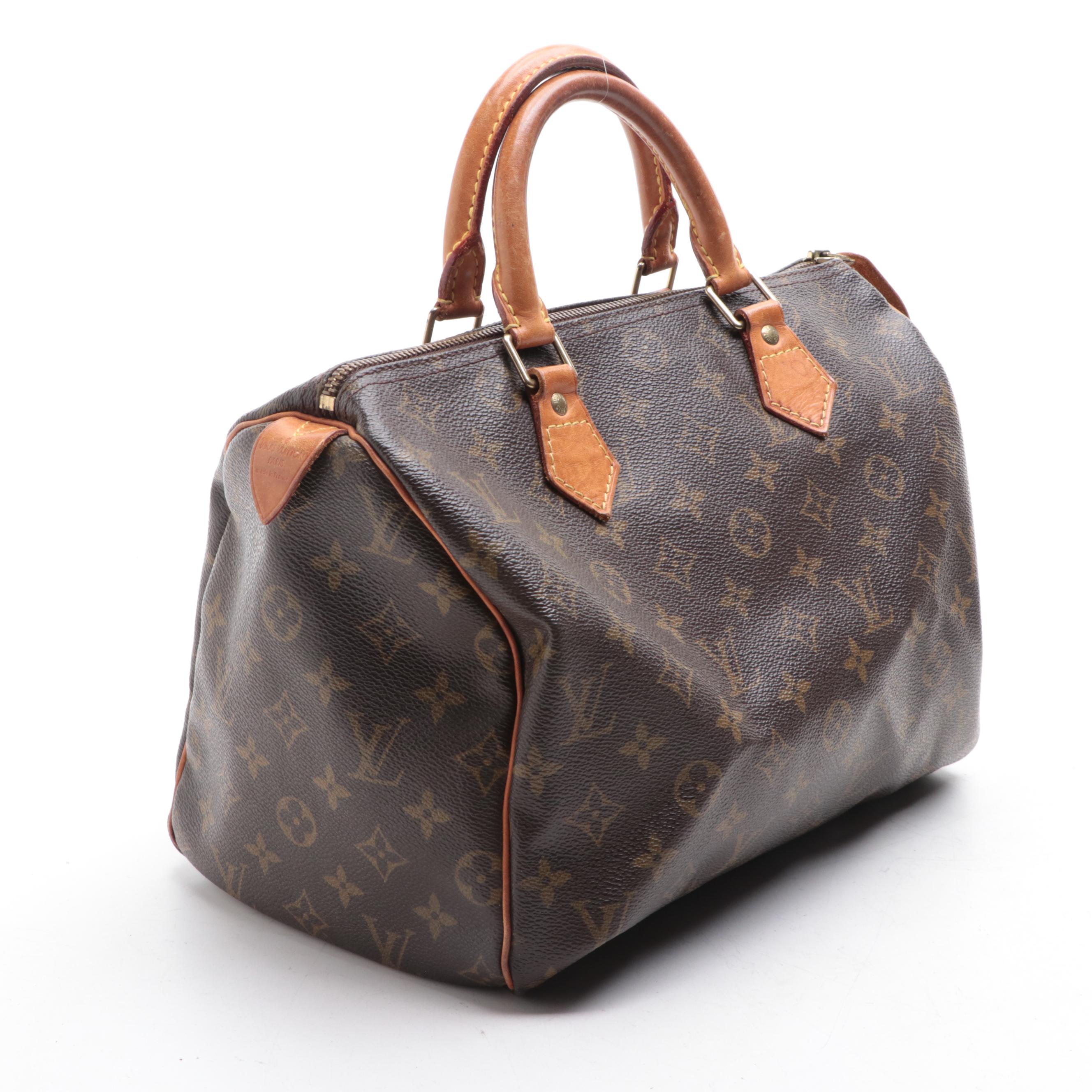 Louis Vuitton Speedy 30 in Monogram Canvas and Vachetta Leather