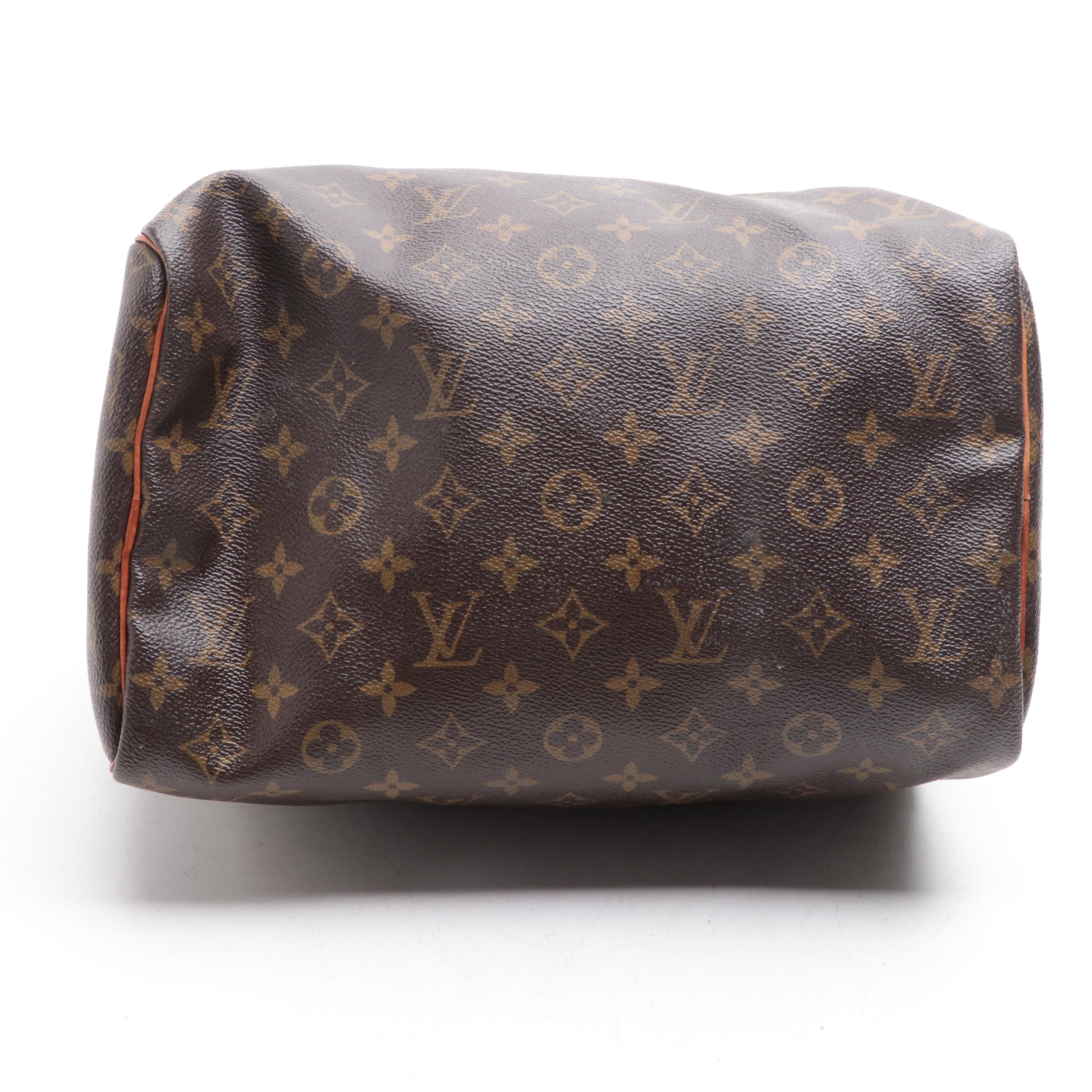 Louis Vuitton Speedy 30 in Monogram Canvas and Vachetta Leather