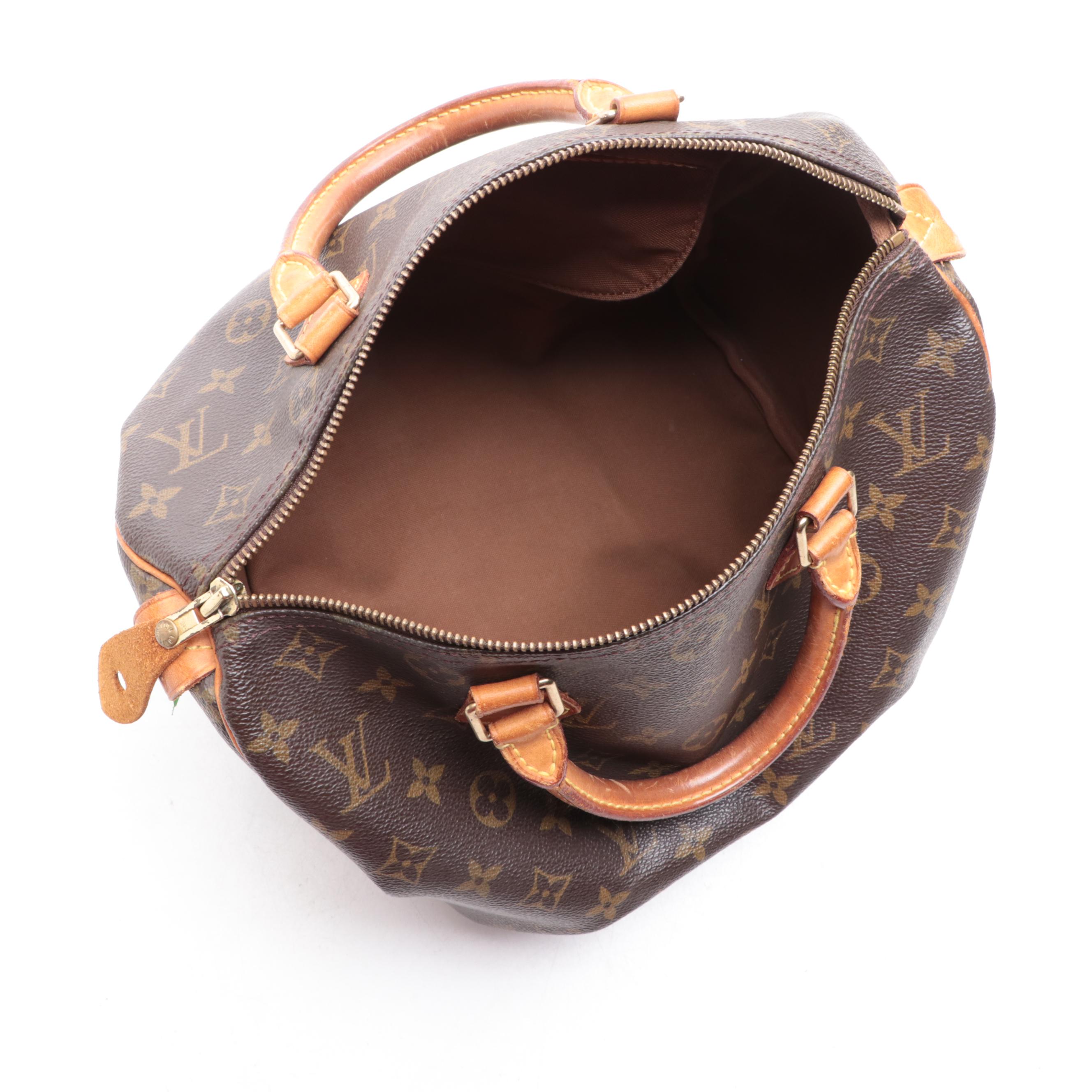Louis Vuitton Speedy 30 in Monogram Canvas and Vachetta Leather