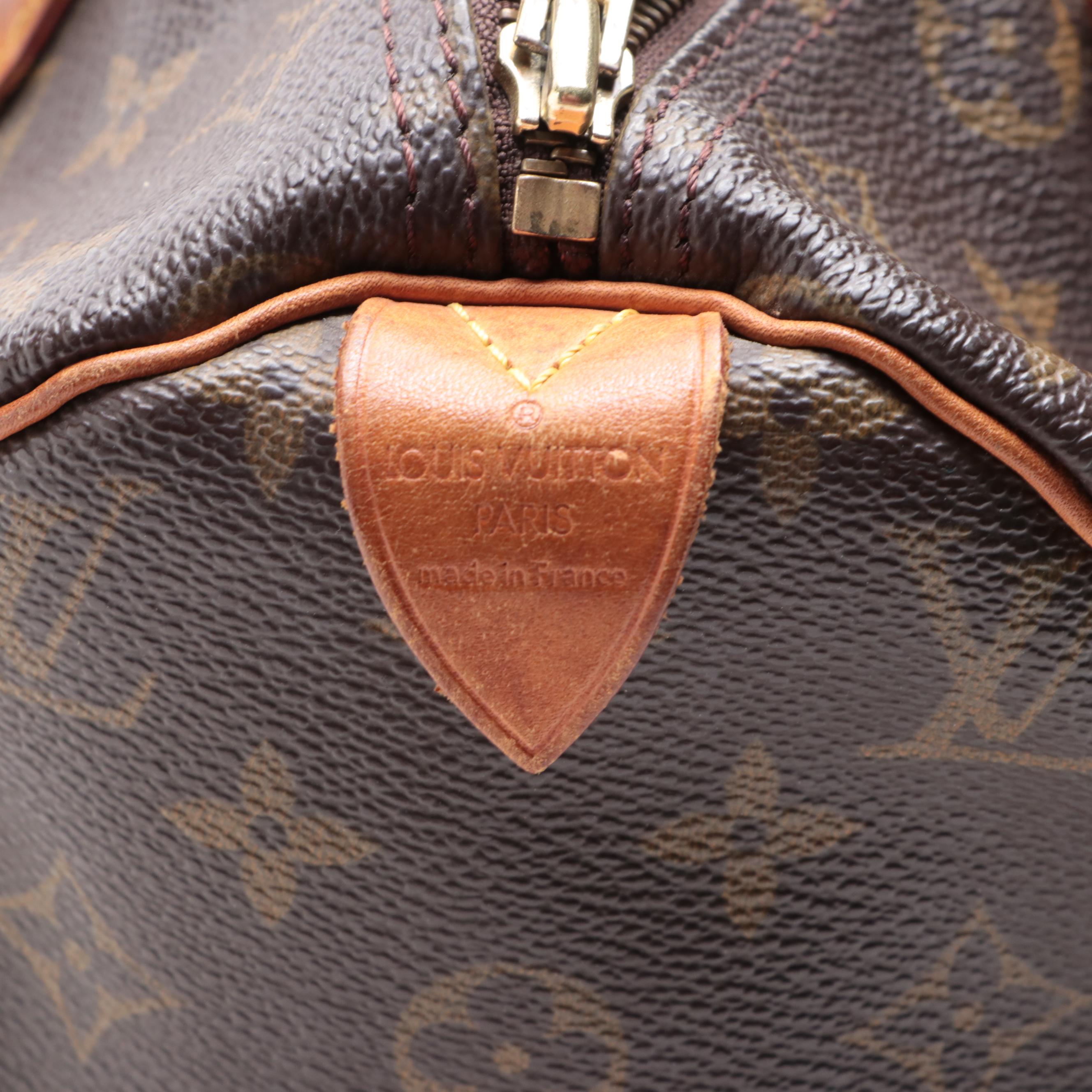 Louis Vuitton Speedy 30 in Monogram Canvas and Vachetta Leather