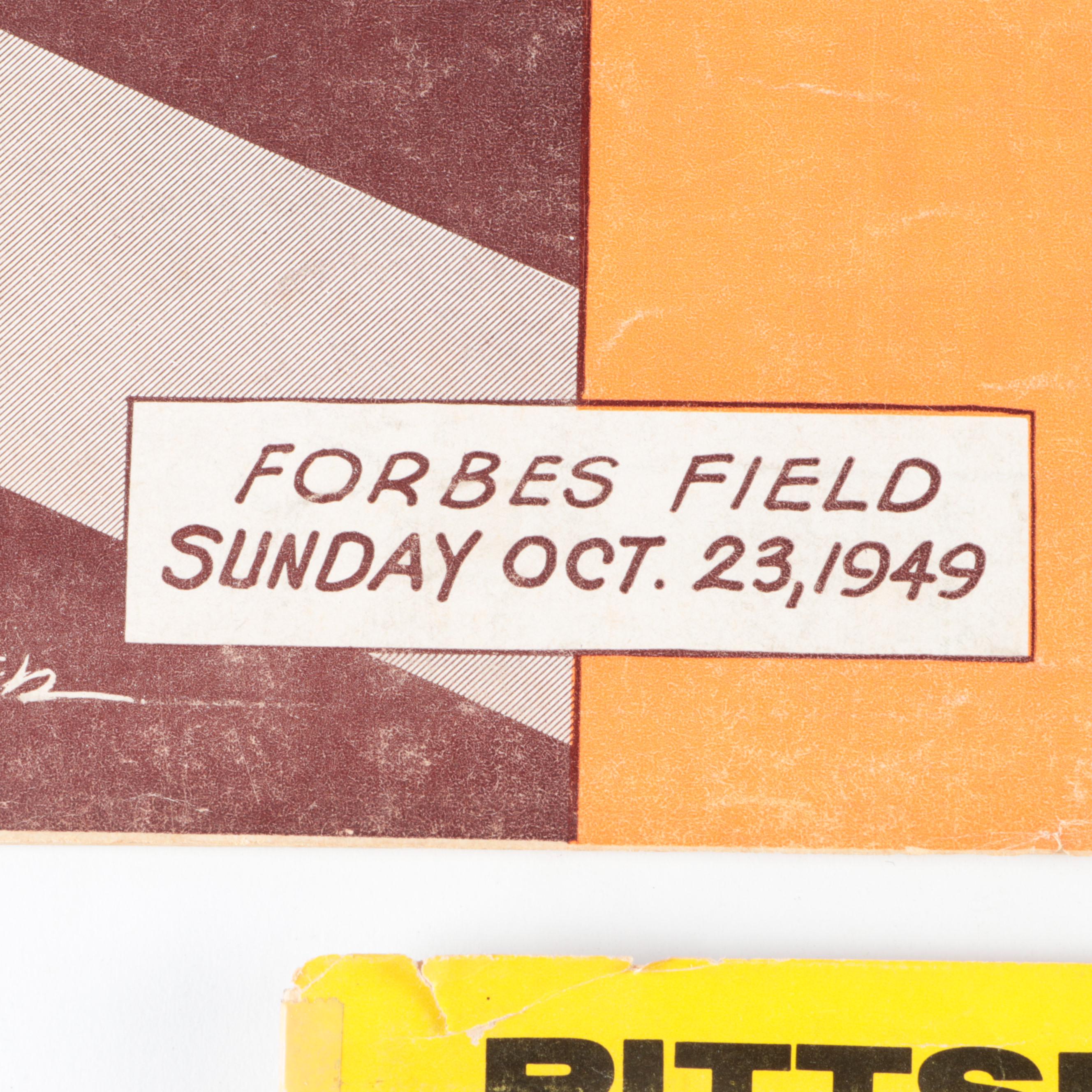 Pittsburgh Steelers, More Sports Programs, Posters, Pennants, Mid-Late 20th C.