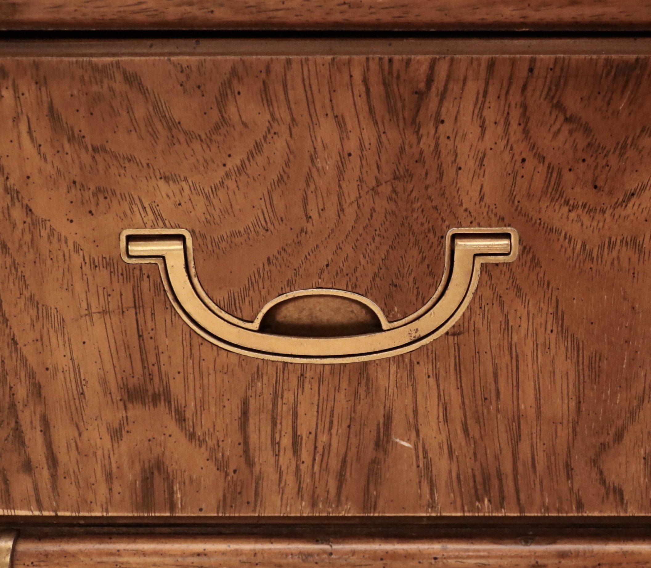 Drexel Heritage "Accolade Collection" Campaign Style Pecan Four-Piece Bookcase