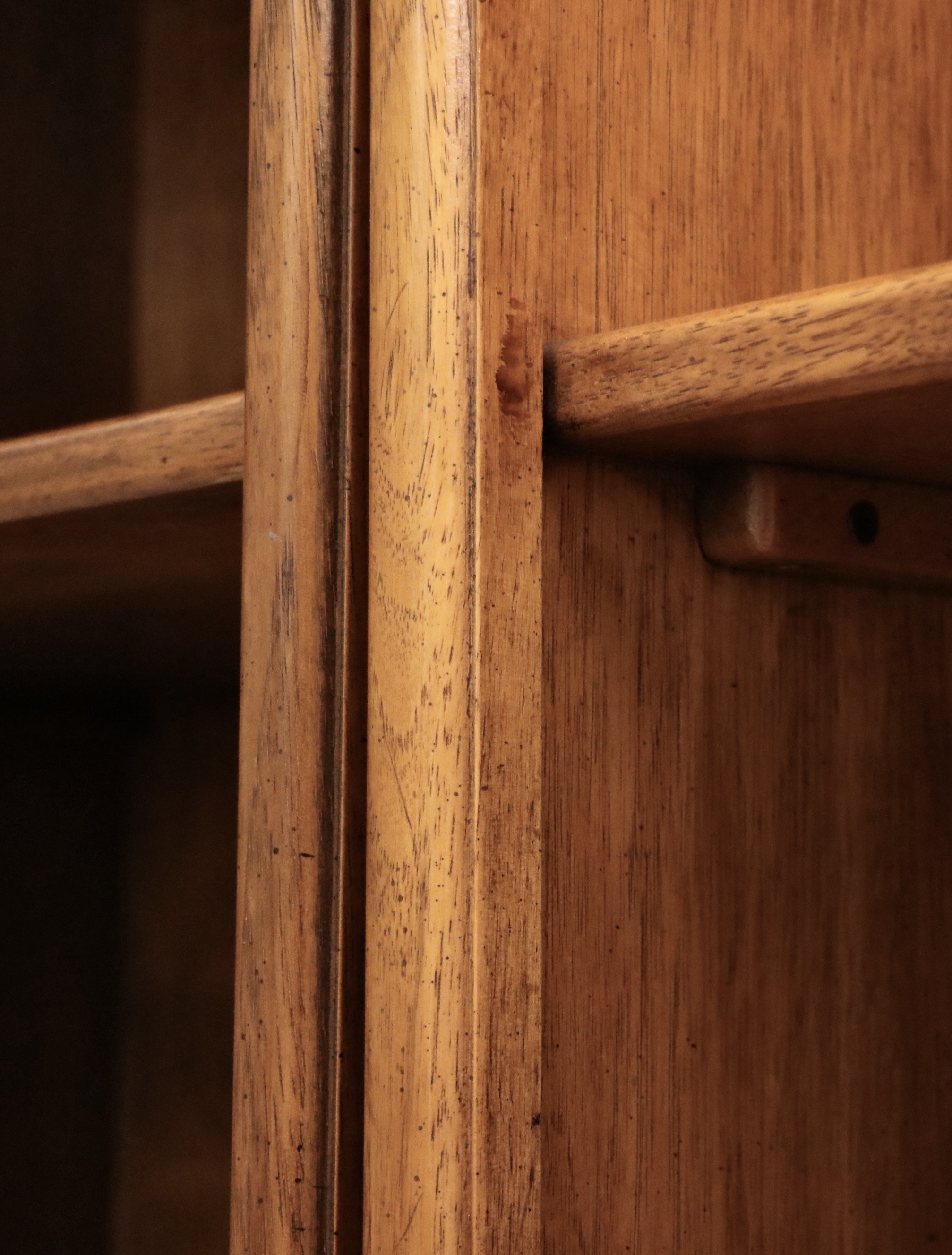 Drexel Heritage "Accolade Collection" Campaign Style Pecan Four-Piece Bookcase