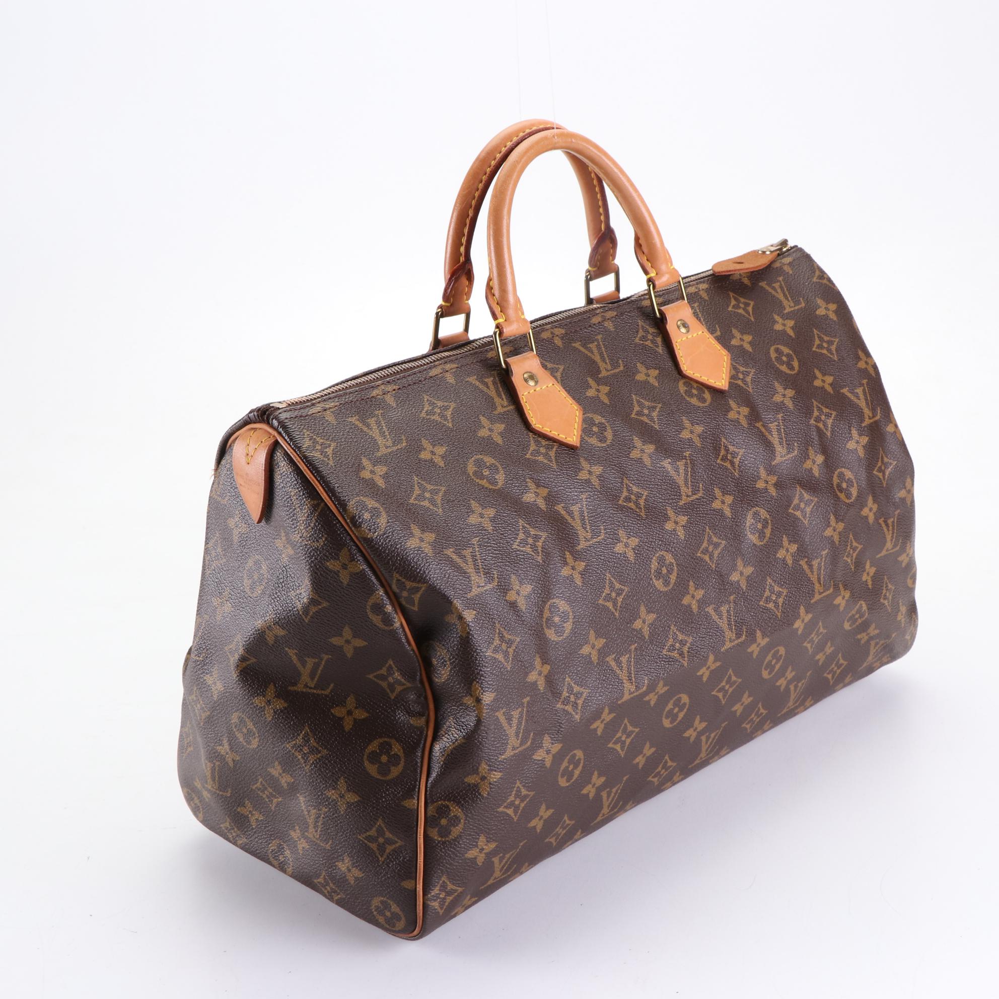 Louis Vuitton Speedy 40 in Monogram Canvas and Vachetta Leather