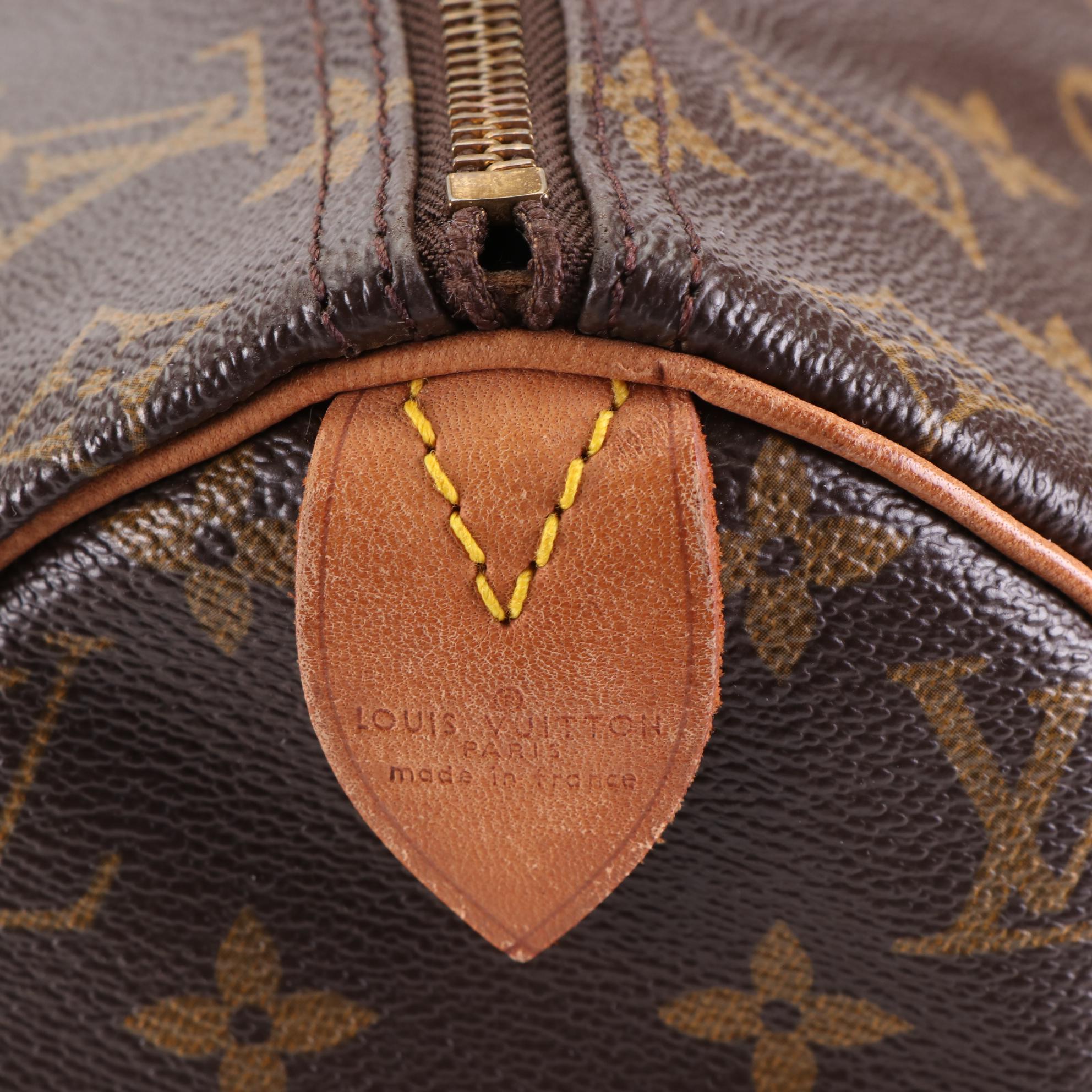 Louis Vuitton Speedy 40 in Monogram Canvas and Vachetta Leather