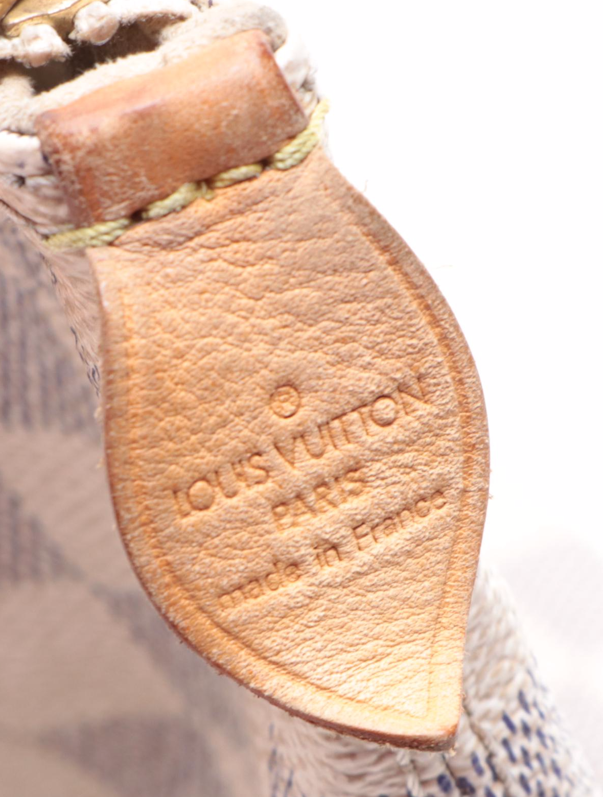 Louis Vuitton Saleya Tote in Damier Azur Canvas and Vachetta Leather