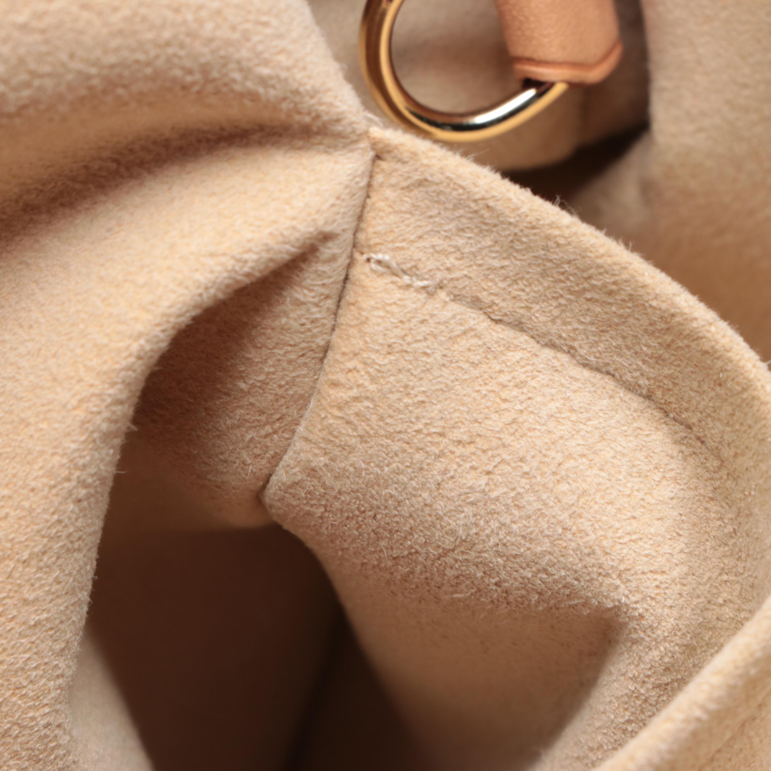 Louis Vuitton Saleya Tote in Damier Azur Canvas and Vachetta Leather