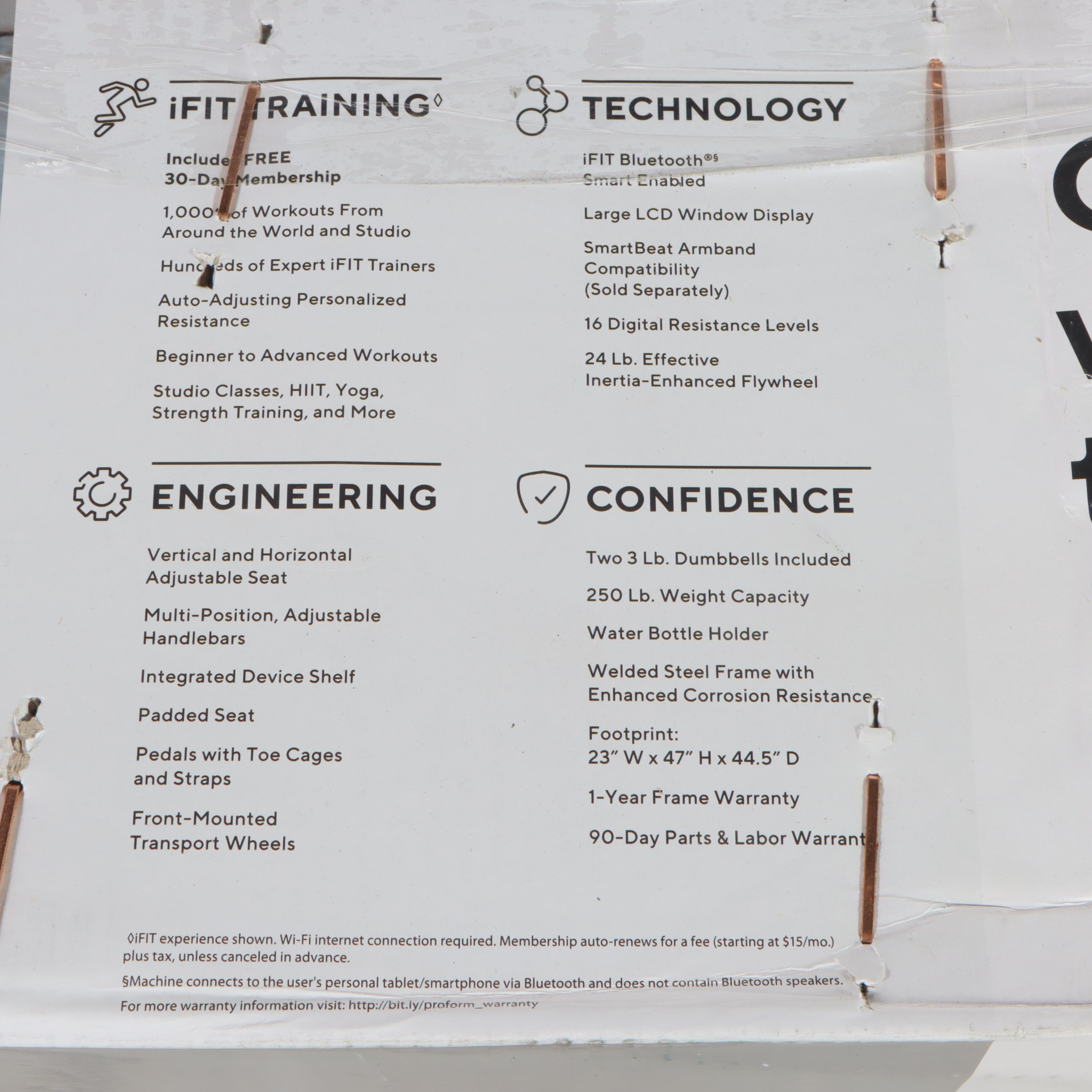 ProForm Sport CX Smart Exercise Bike