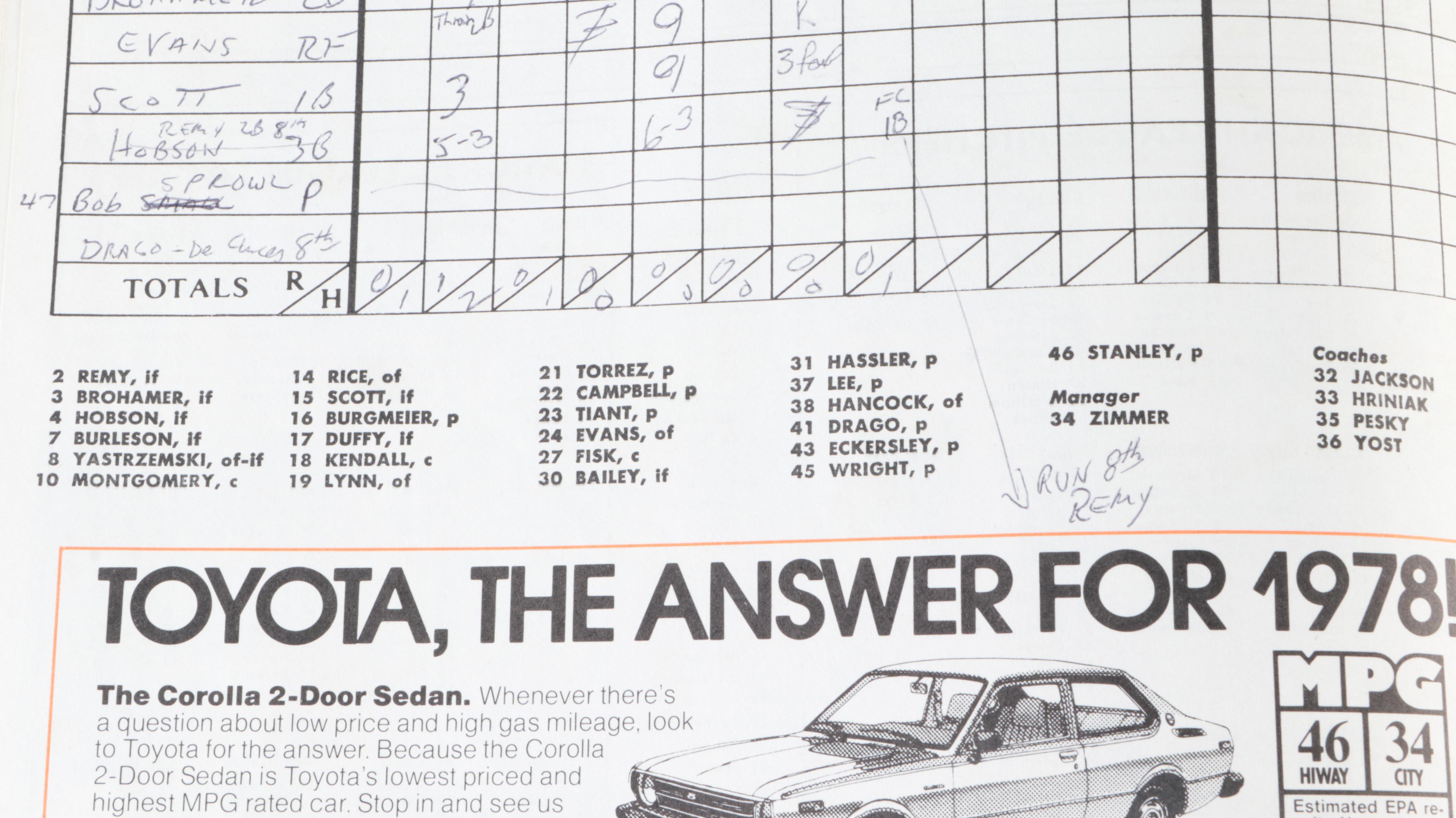 Eddie Murray Signed Giclée with Orioles Scorebooks and More, Mid-Late 20th C.