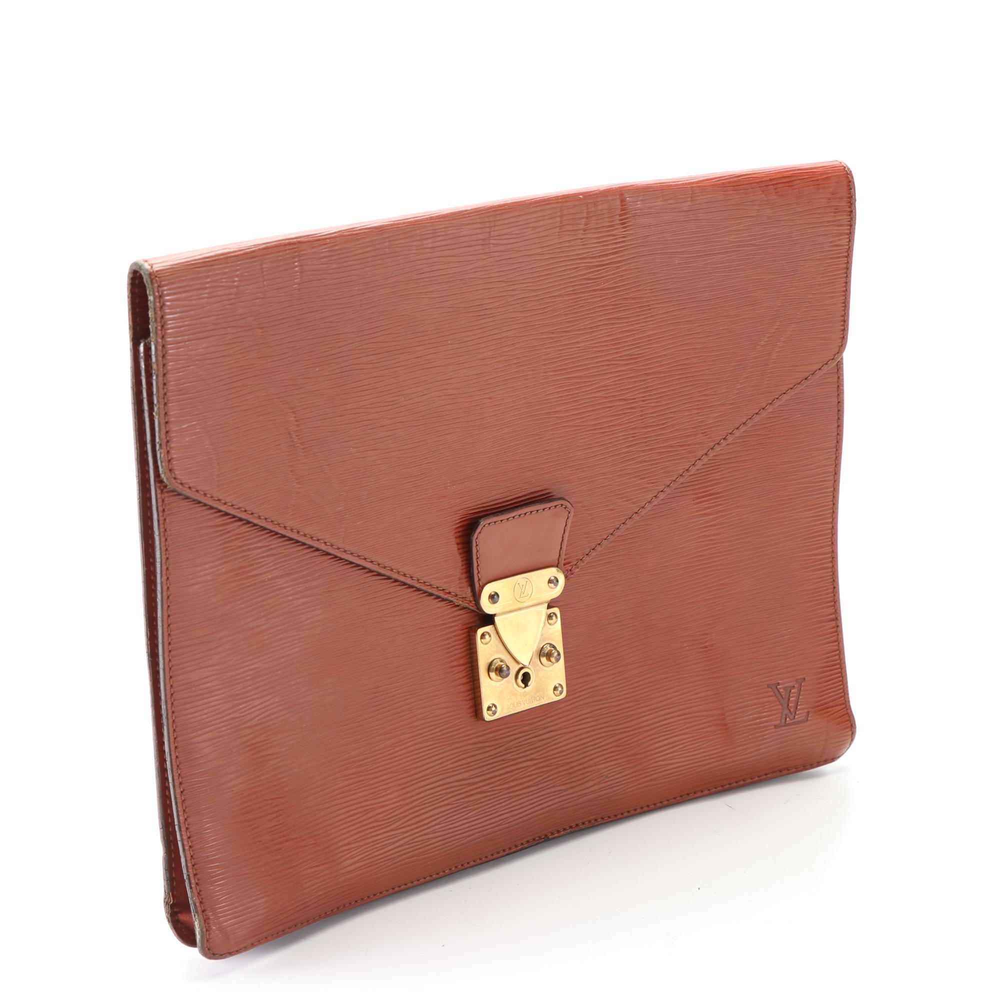 Louis Vuitton Porte-Documents Senateur in Cipango Gold Epi Leather