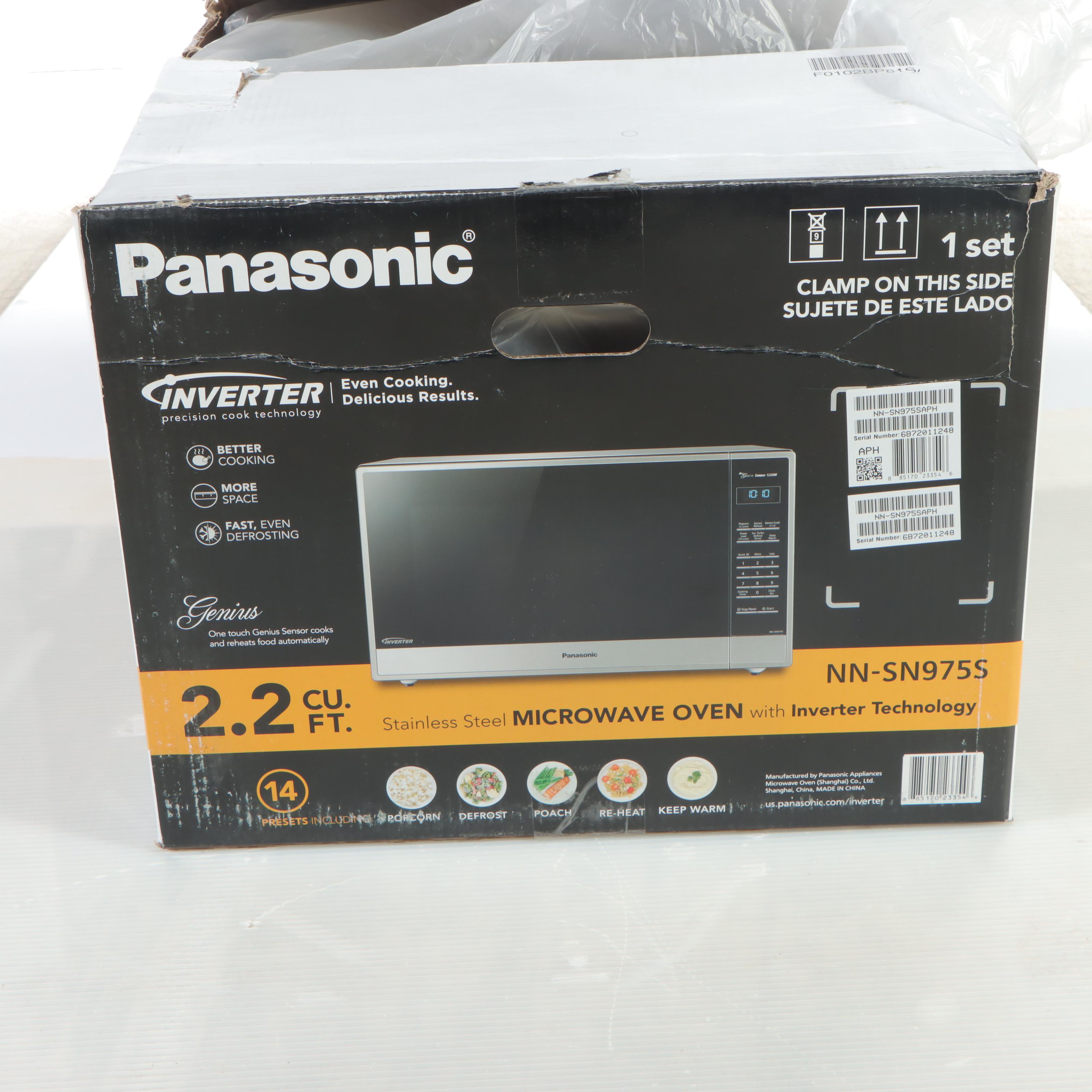 Panasonic 2.2 Cu. Ft. Stainless Steel Microwave Oven With Inverter Technology