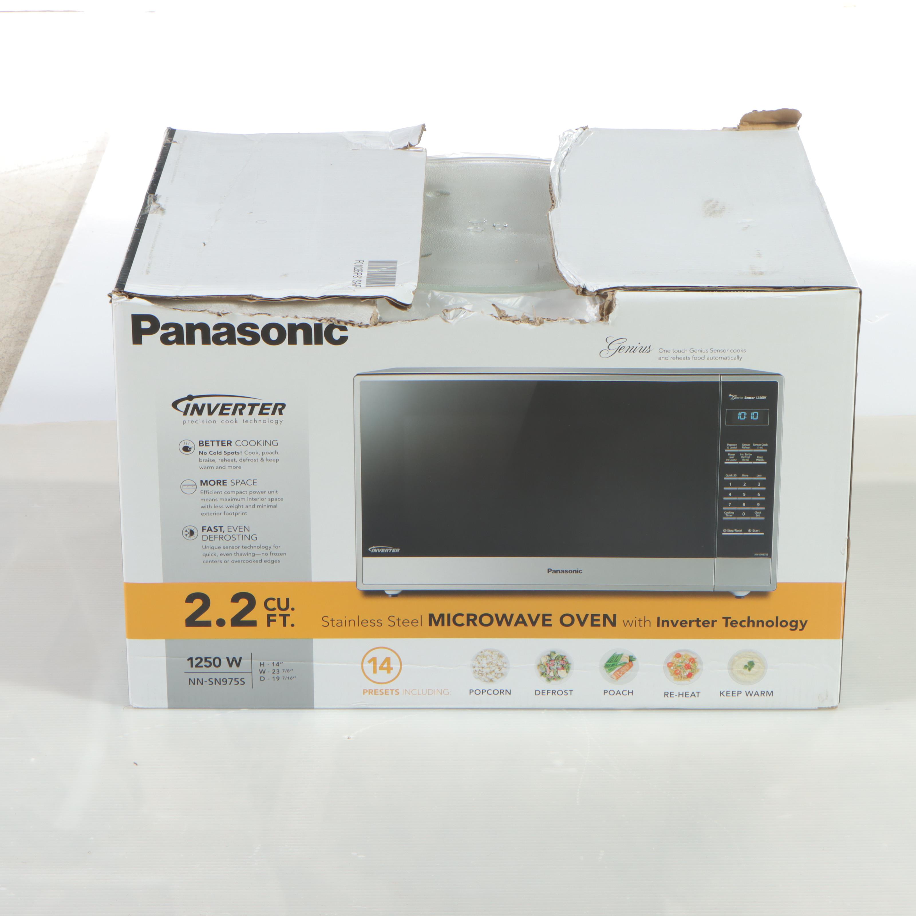 Panasonic 2.2 Cu. Ft. Stainless Steel Microwave Oven With Inverter Technology