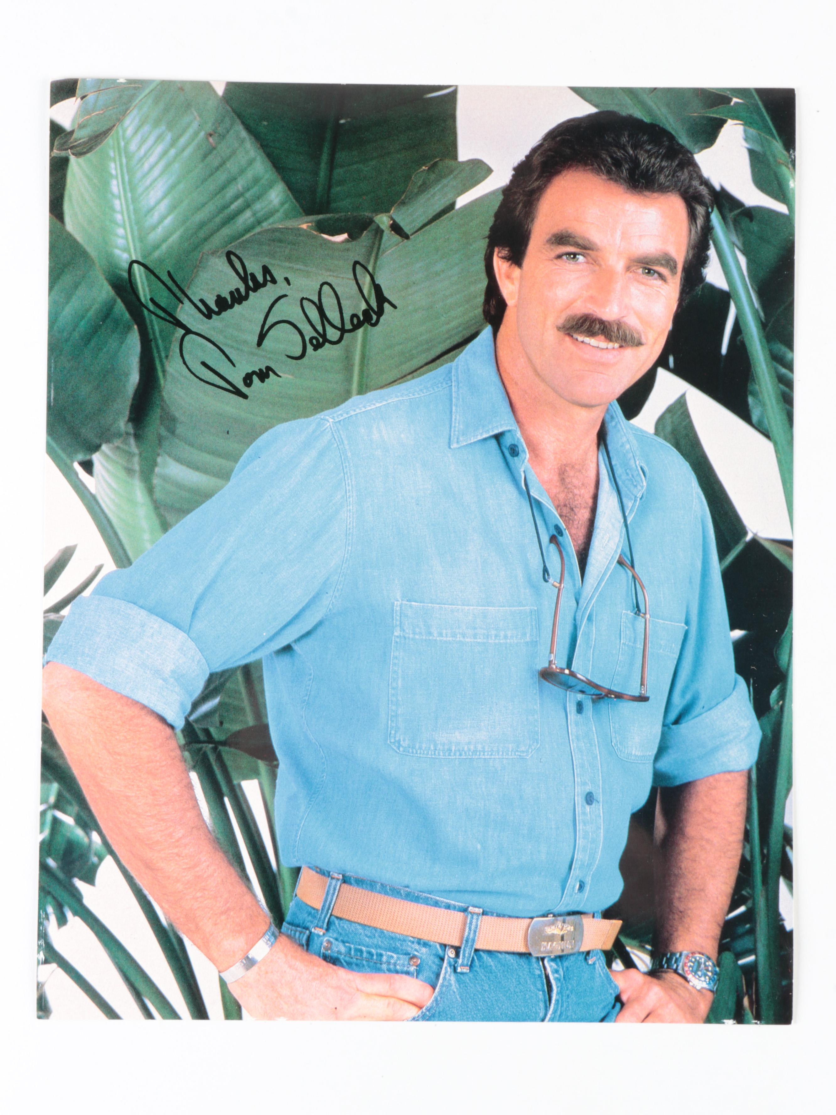 Tom Selleck, Bill Bixby and Jack Wagner Signed Movie and TV Giclées
