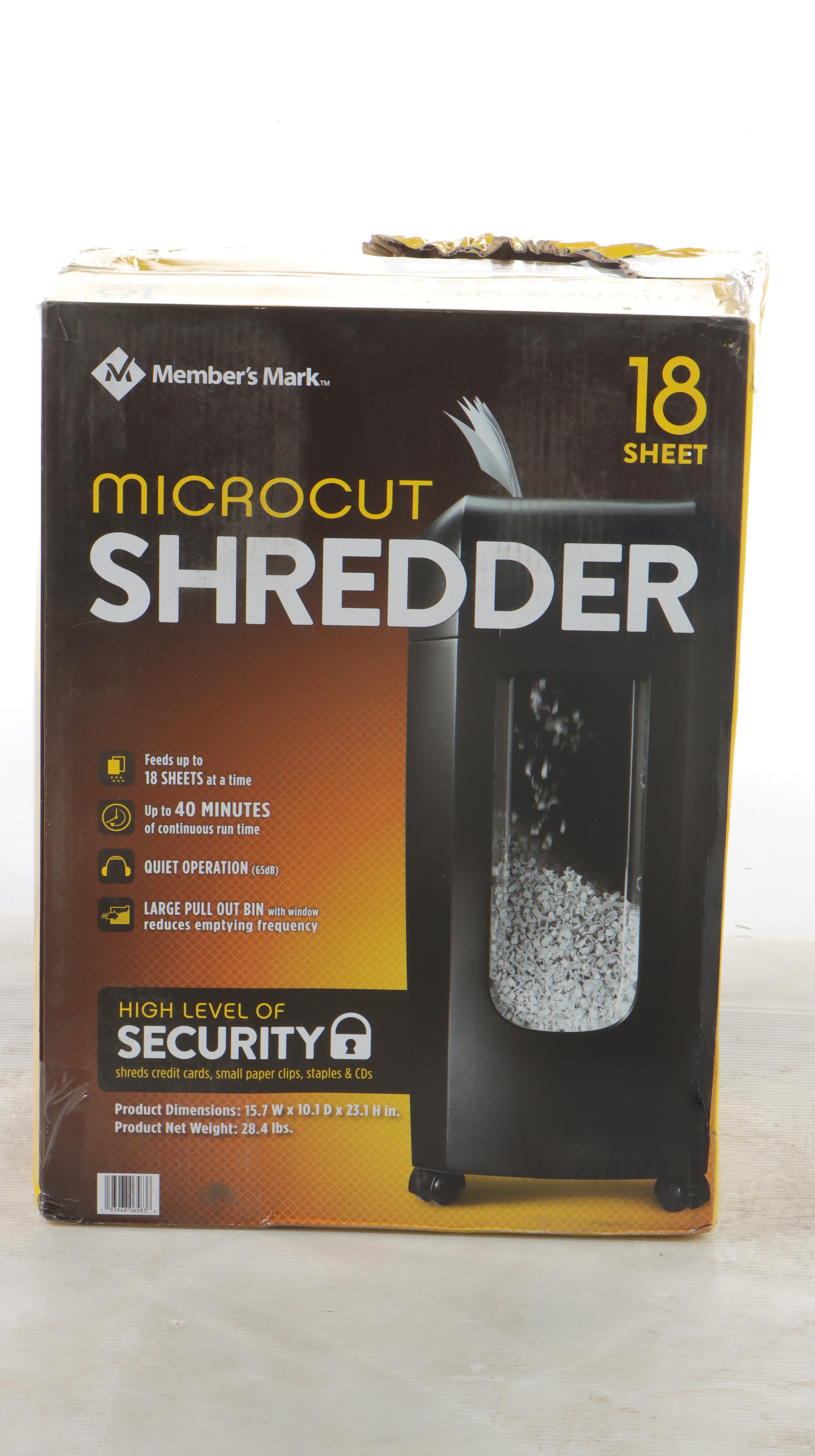 Member's Mark Microcut Paper Shredder