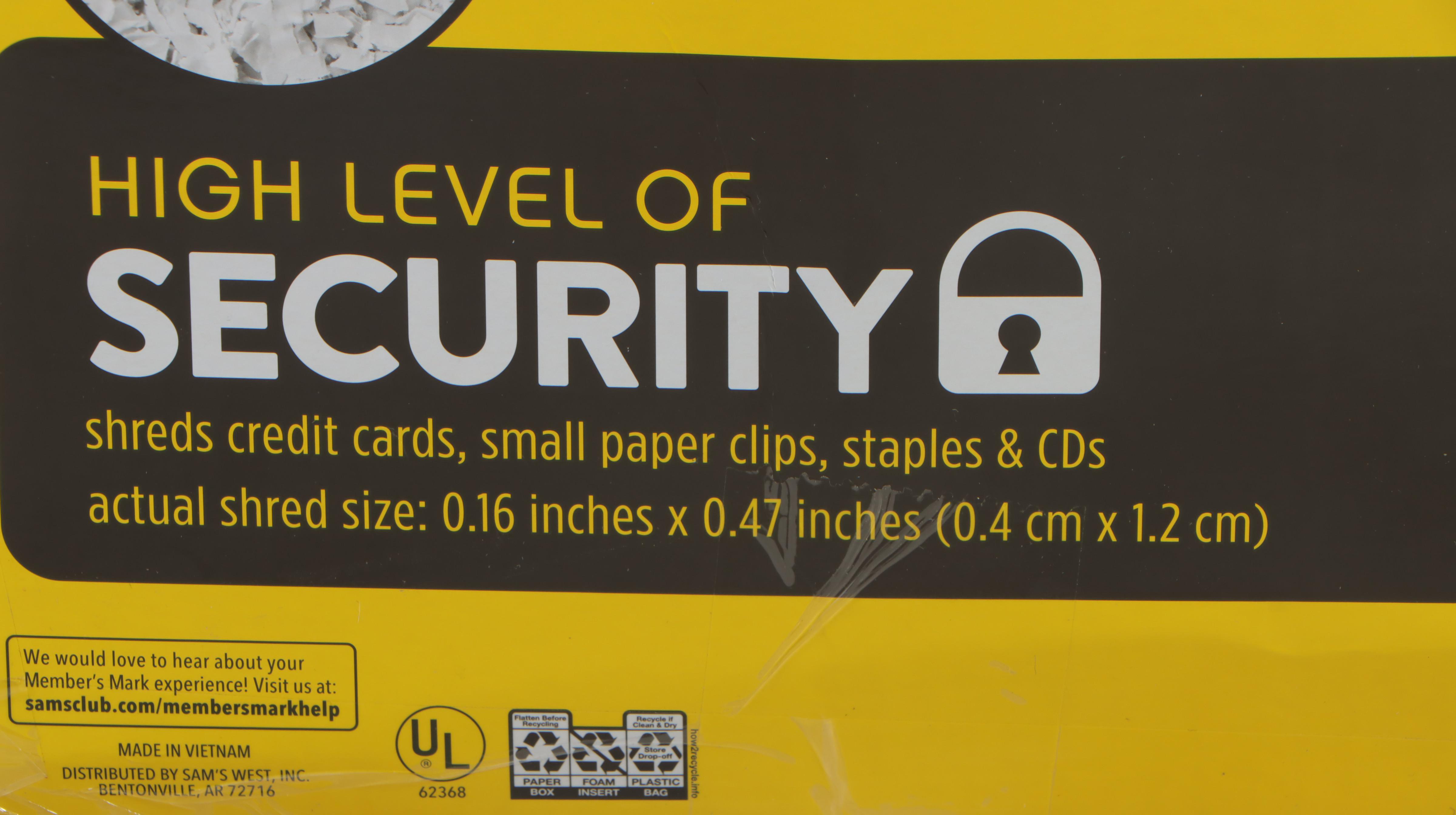 Member's Mark Microcut Paper Shredder