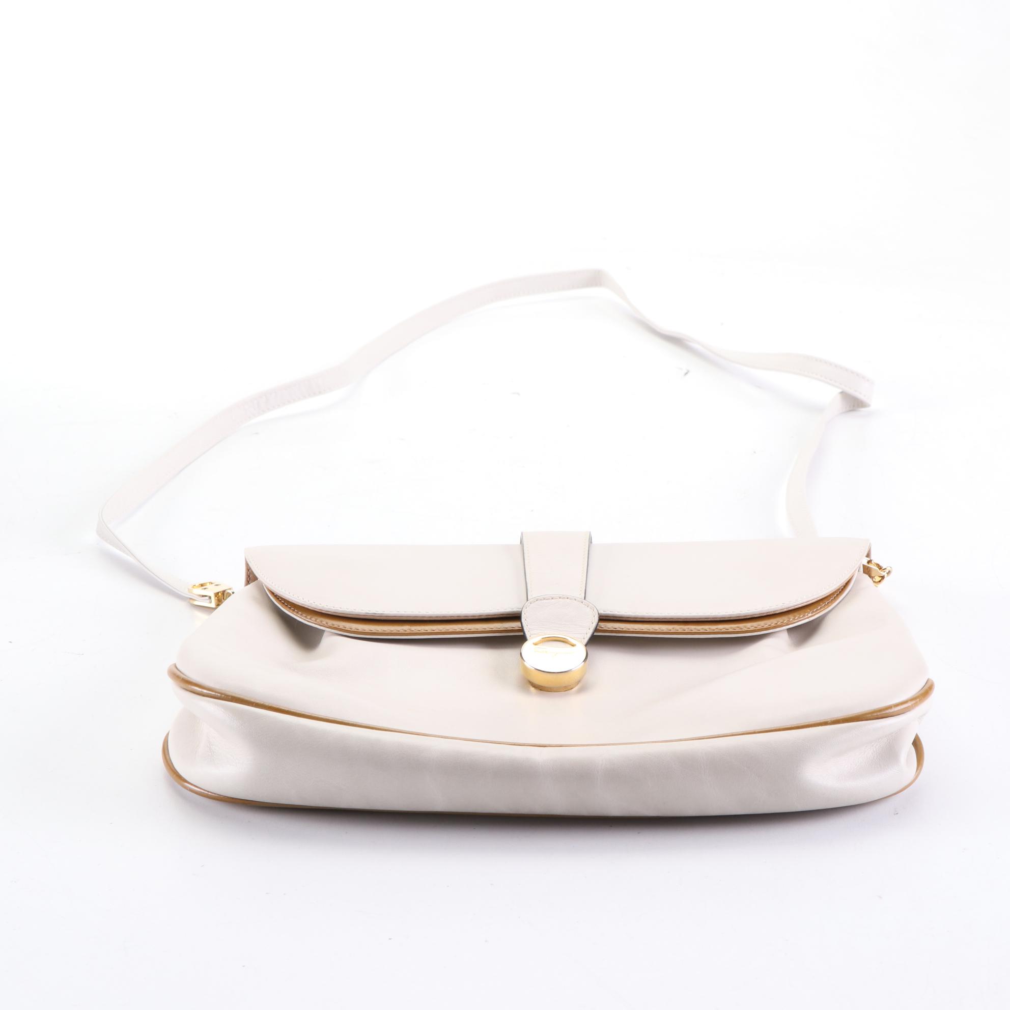 Salvatore Ferragamo Front Flap Leather Crossbody Bag