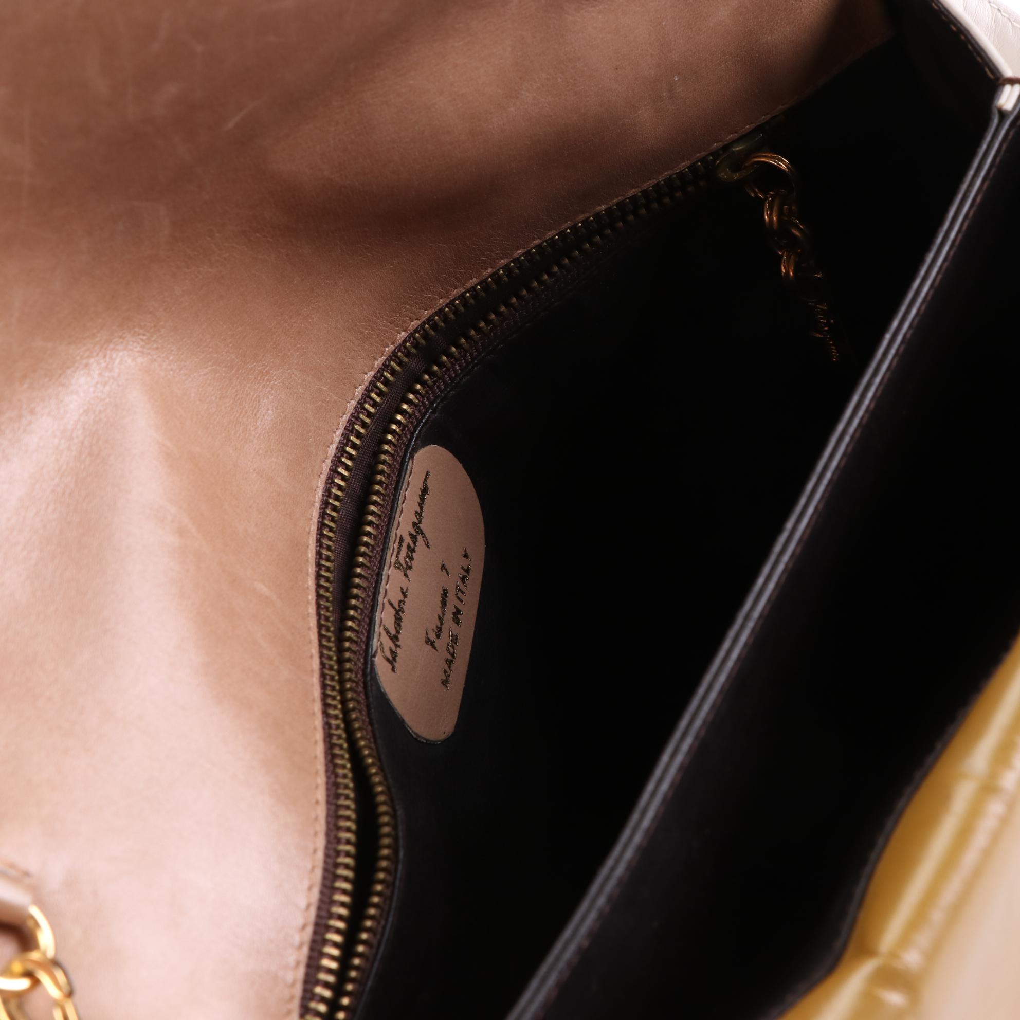 Salvatore Ferragamo Front Flap Leather Crossbody Bag