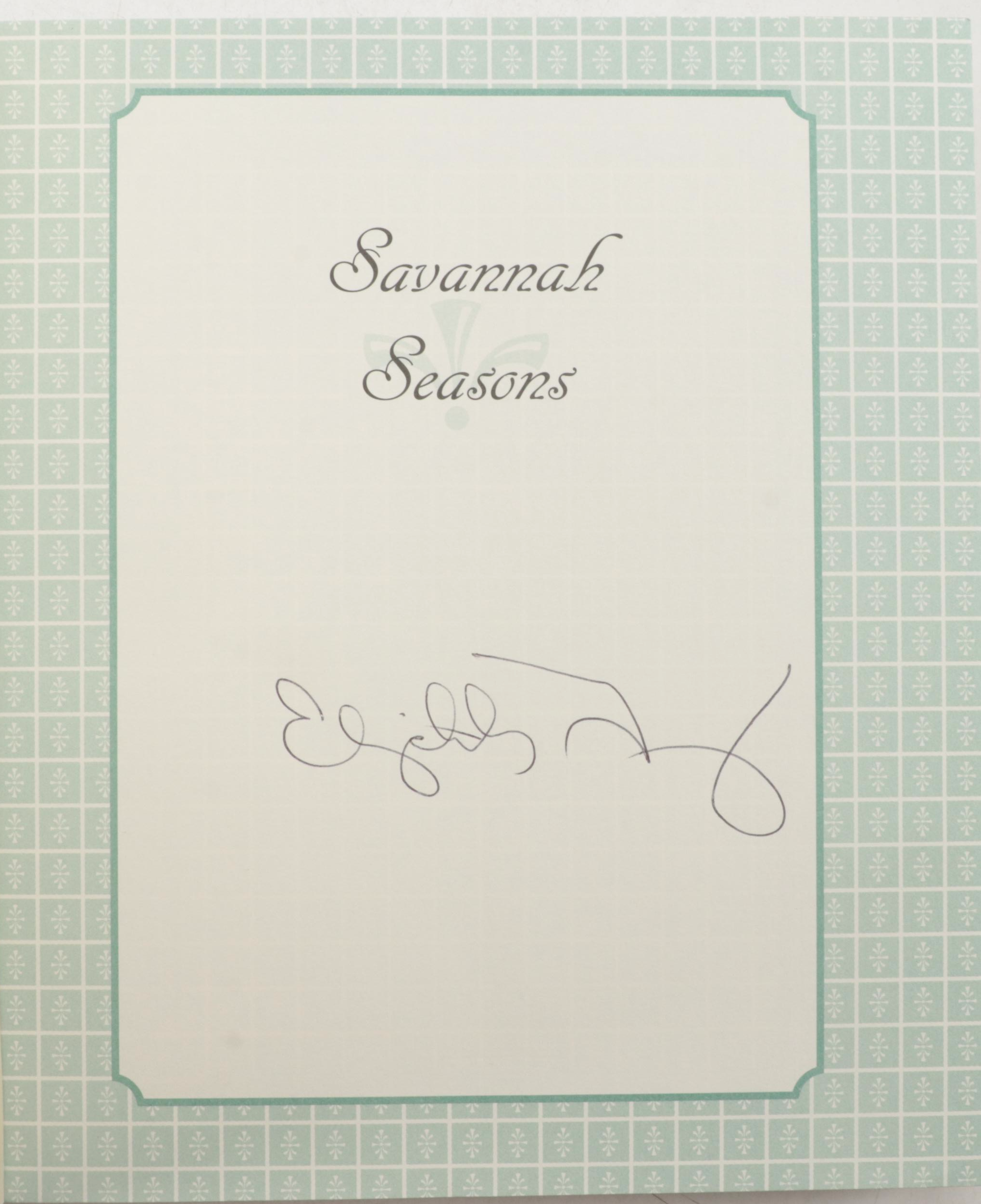 Signed "Savannah Seasons" by Elizabeth Terry and More Cookbooks