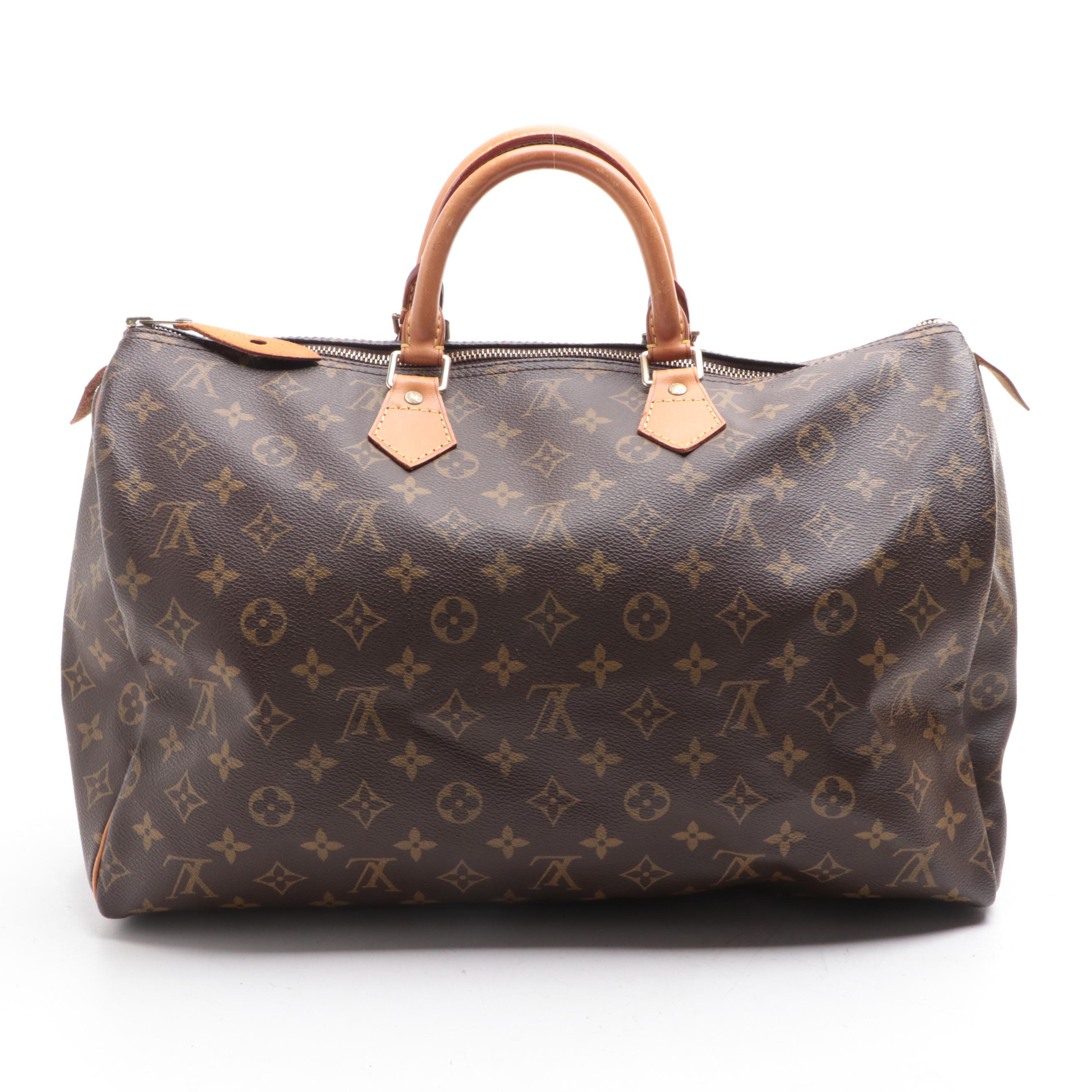 Louis Vuitton Speedy 40 in Monogram Canvas and Vachetta Leather