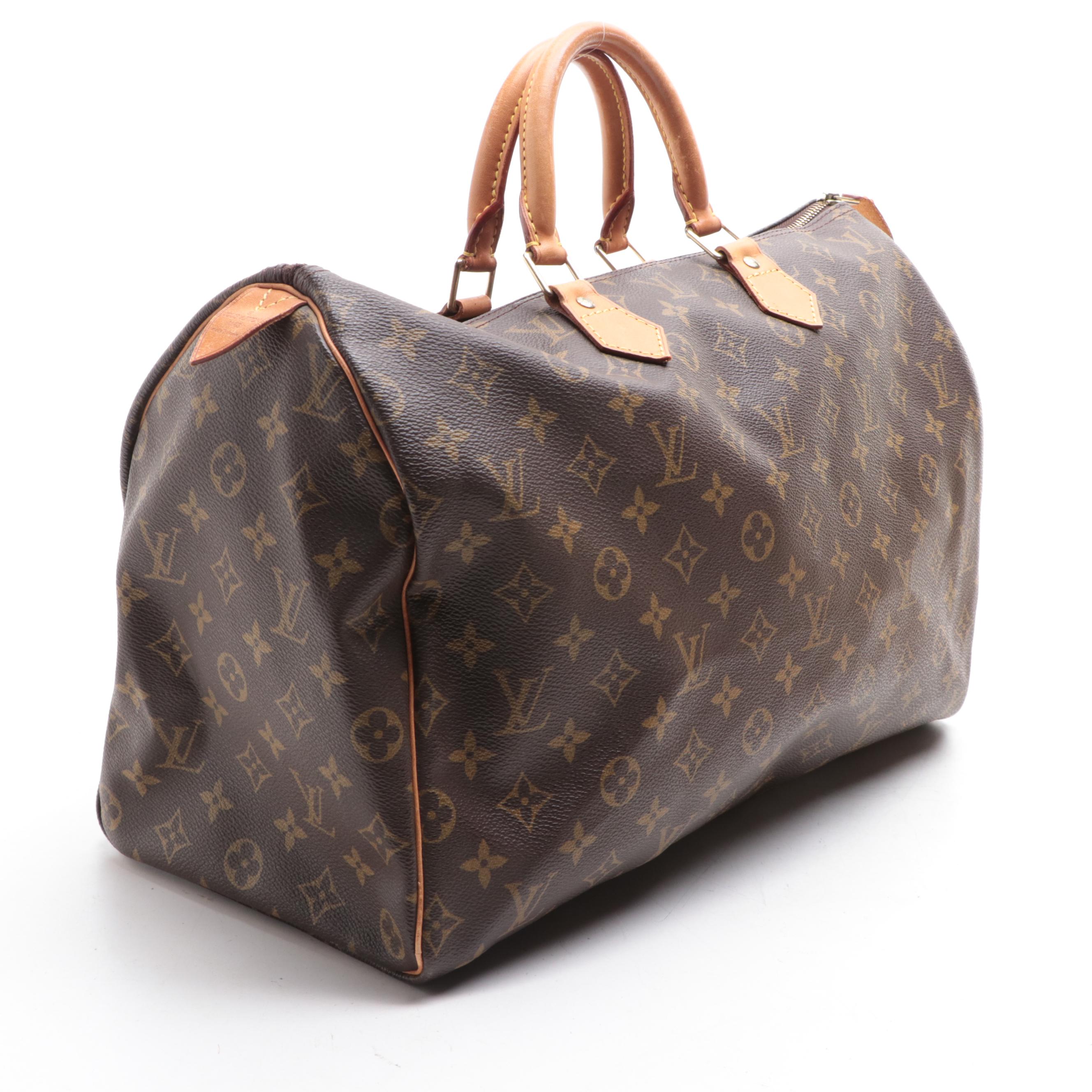 Louis Vuitton Speedy 40 in Monogram Canvas and Vachetta Leather