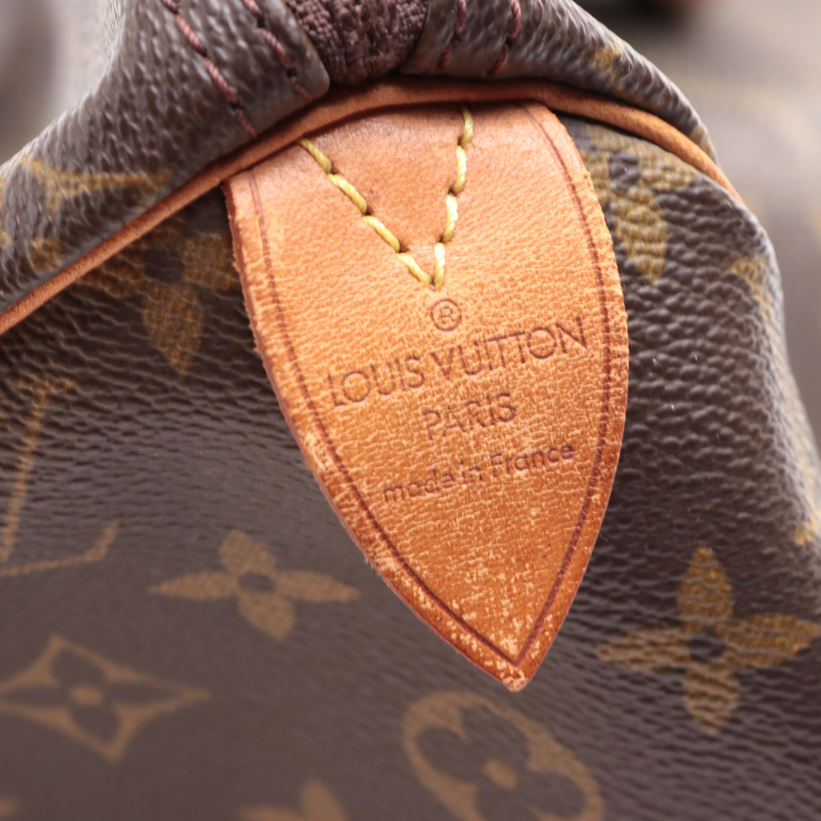 Louis Vuitton Speedy 40 in Monogram Canvas and Vachetta Leather