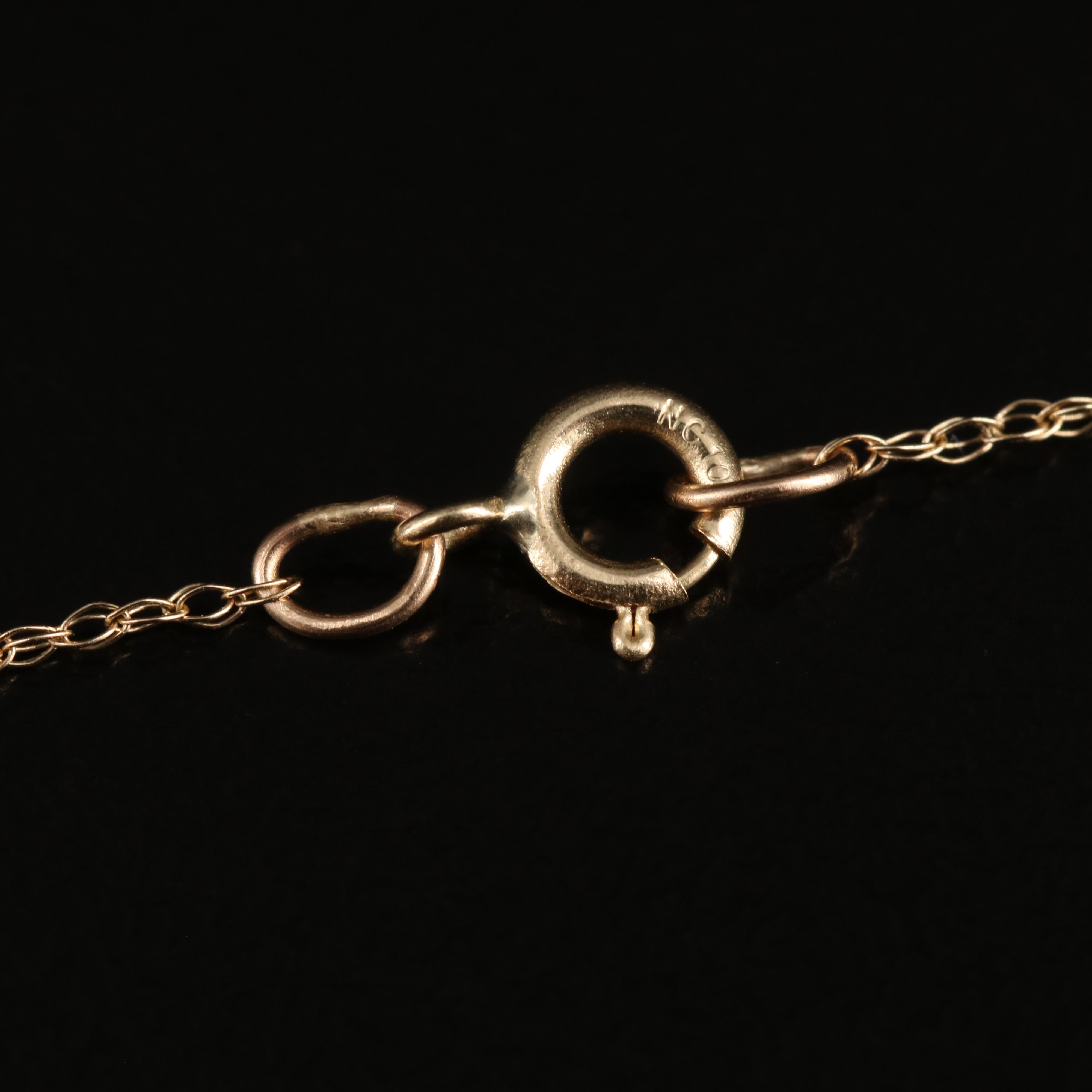 10K 1.02 CTW Diamond Cluster Pendant Necklace