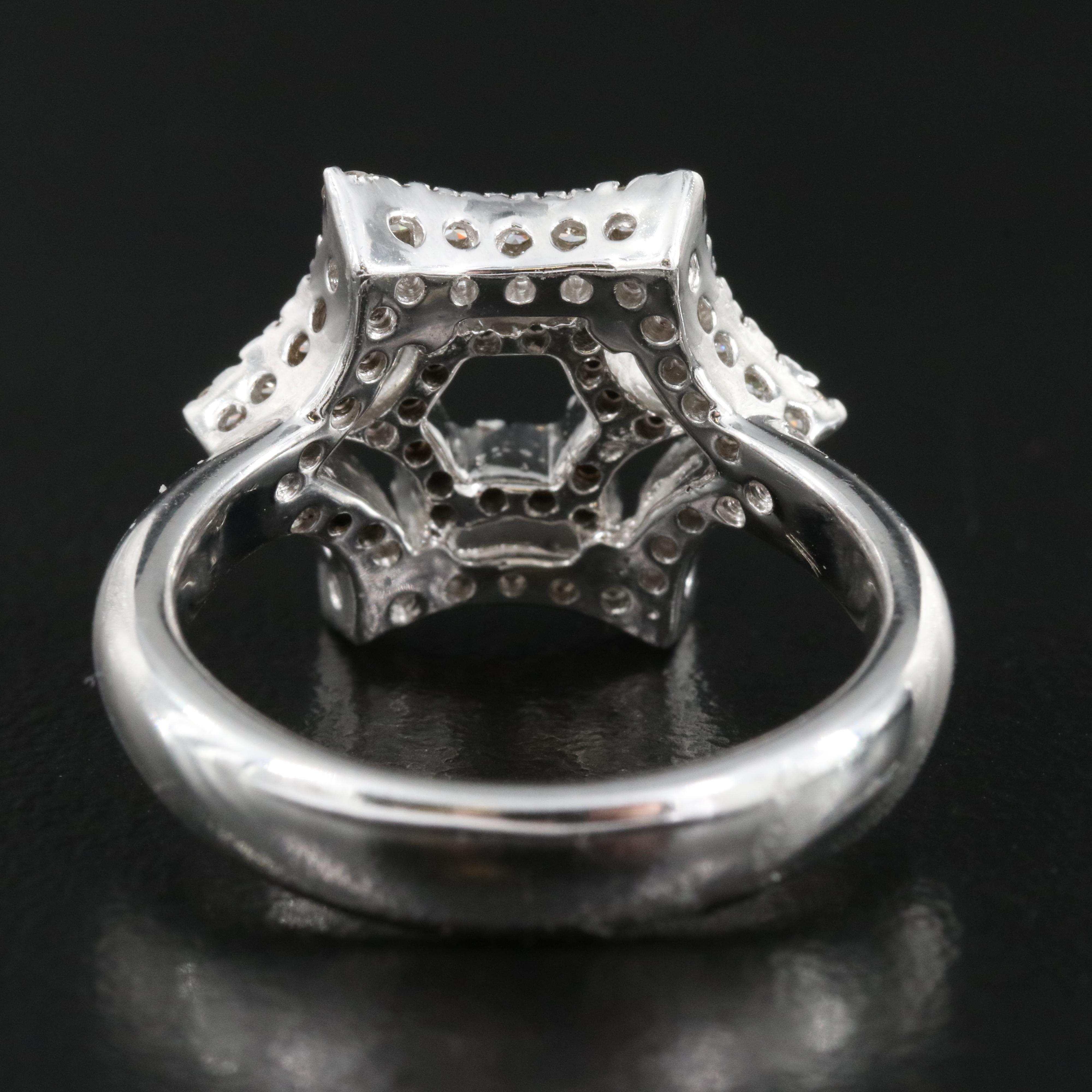 14K 0.54 CTW Diamond Hexagonal Ring