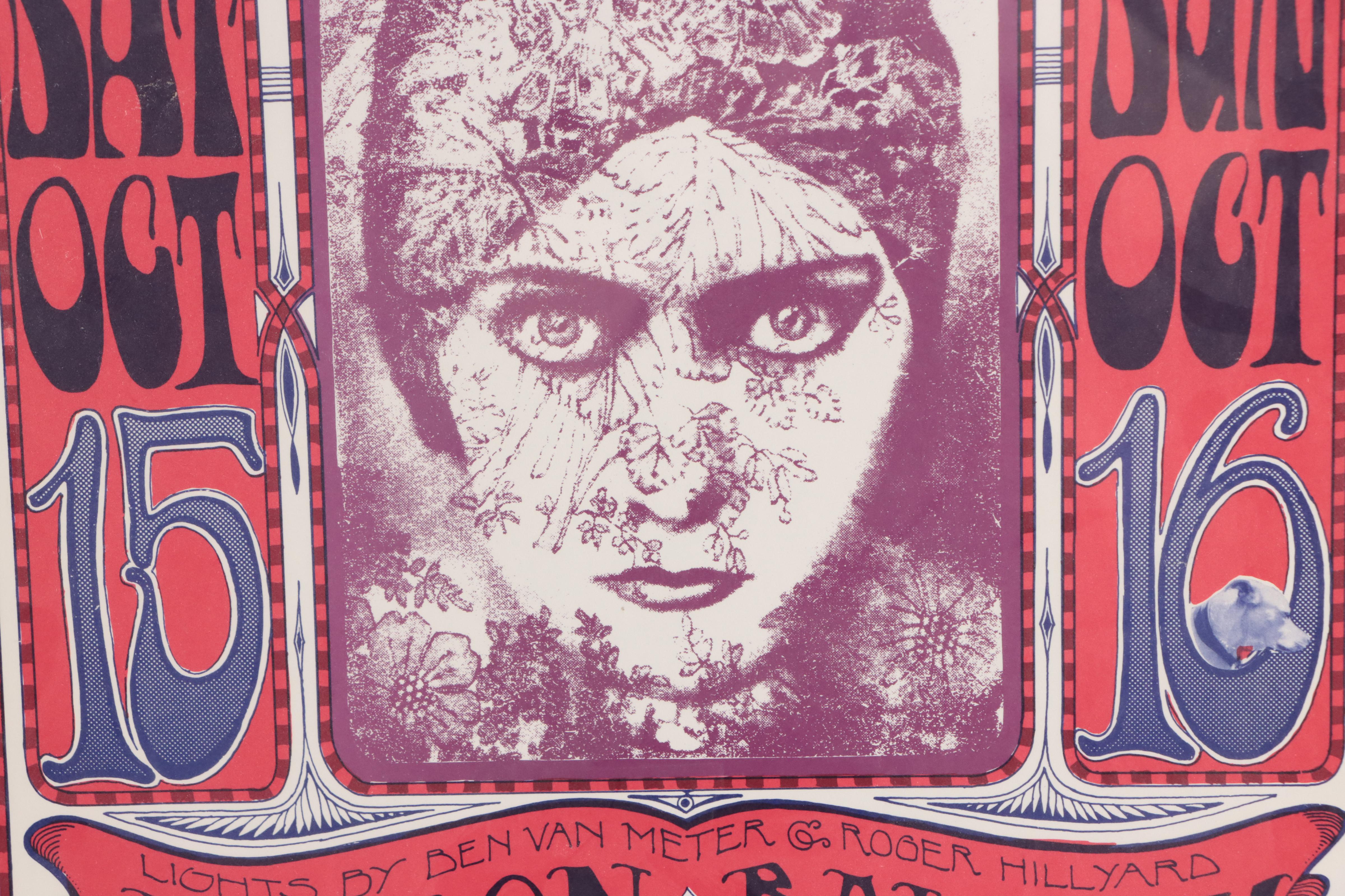 Stanley Mouse and Alton Kelley Color Lithograph Concert Poster, 1967