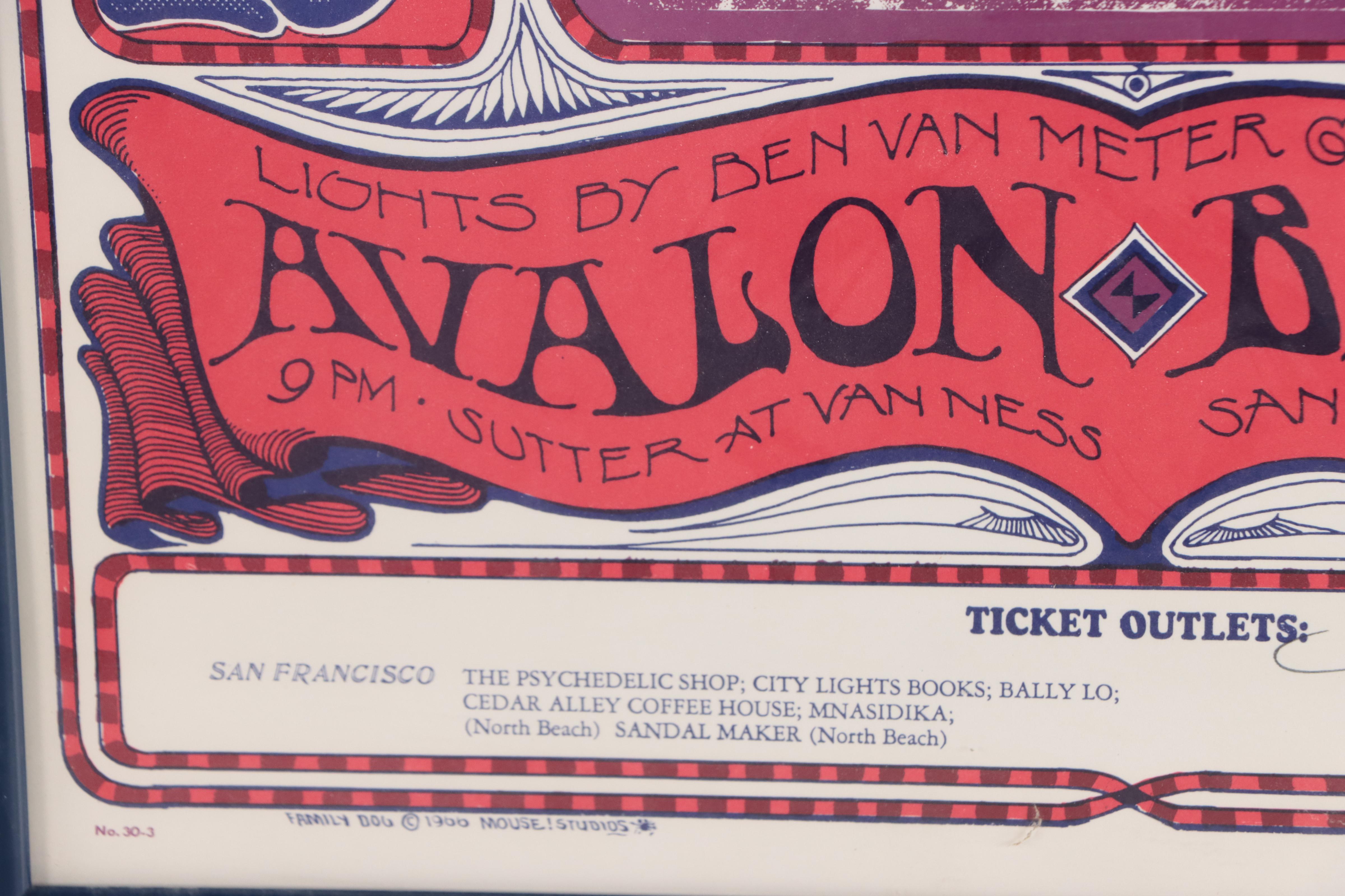 Stanley Mouse and Alton Kelley Color Lithograph Concert Poster, 1967