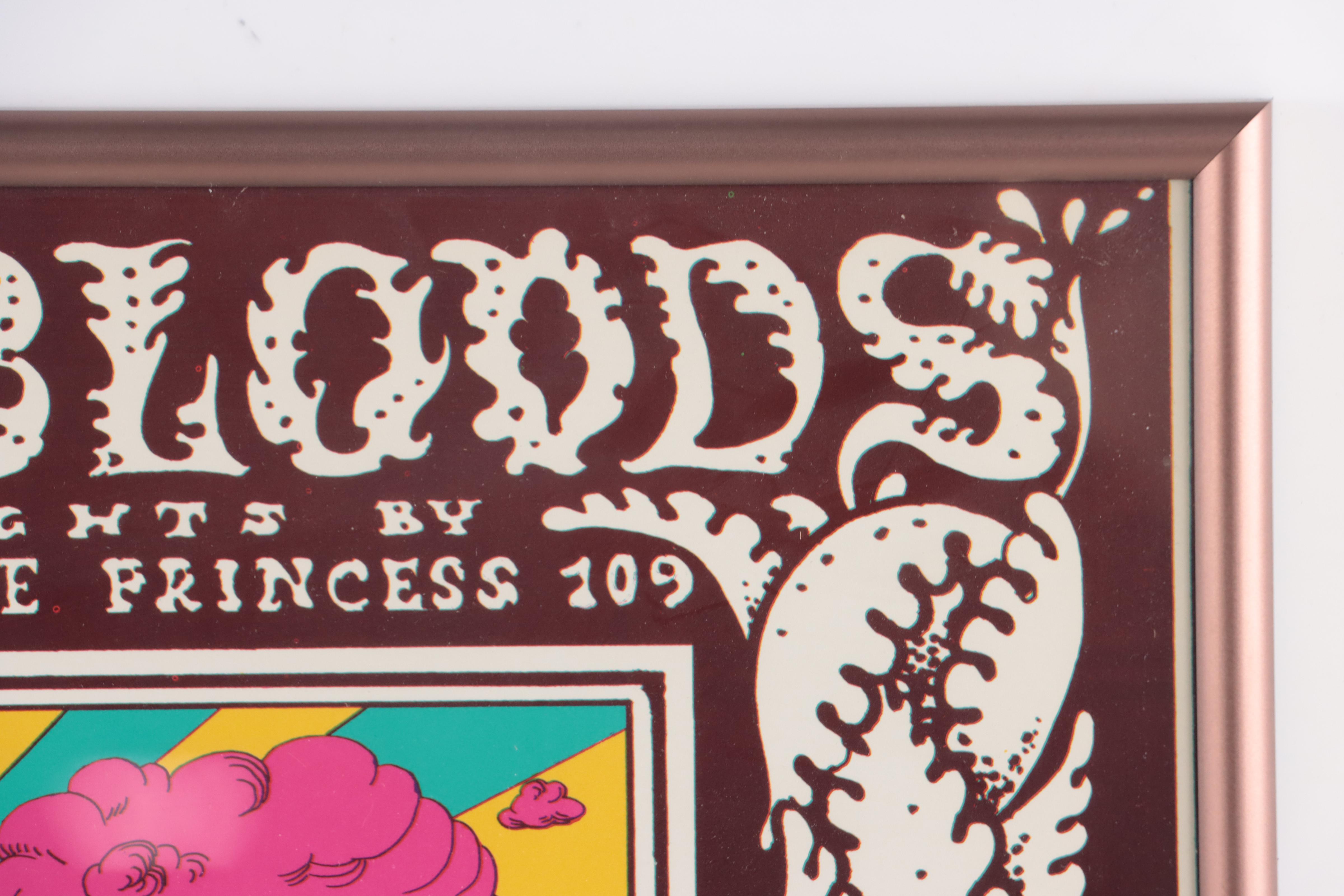 Santana/Youngbloods Color Lithograph Concert Poster After Lee Conklin, 1969