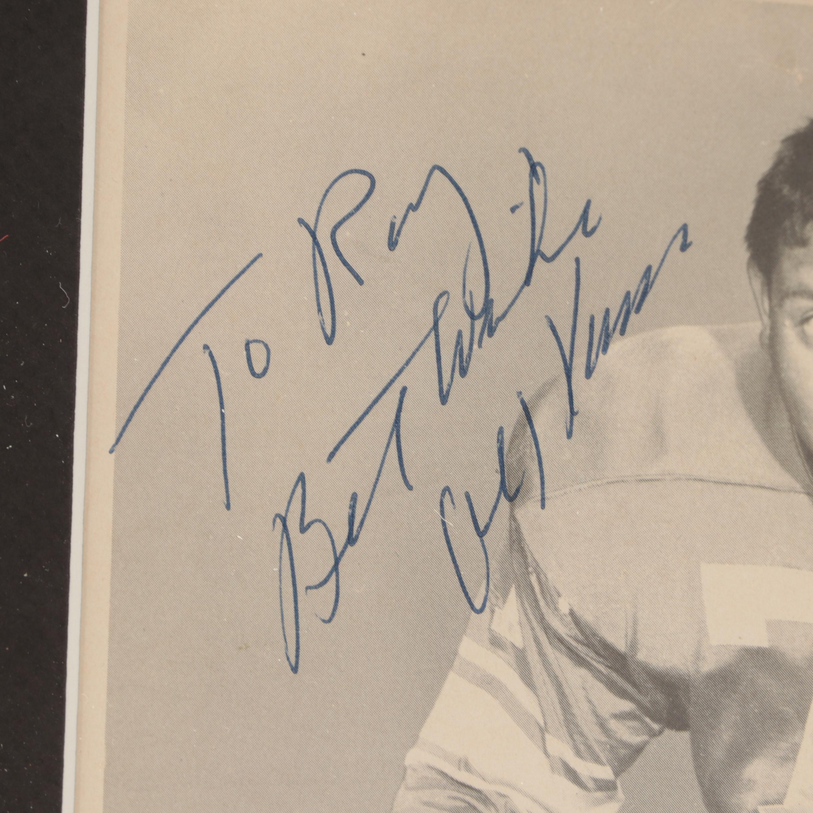 Alex Karras Detroit Lions Signed, Personalized Giclée in Mat Frame