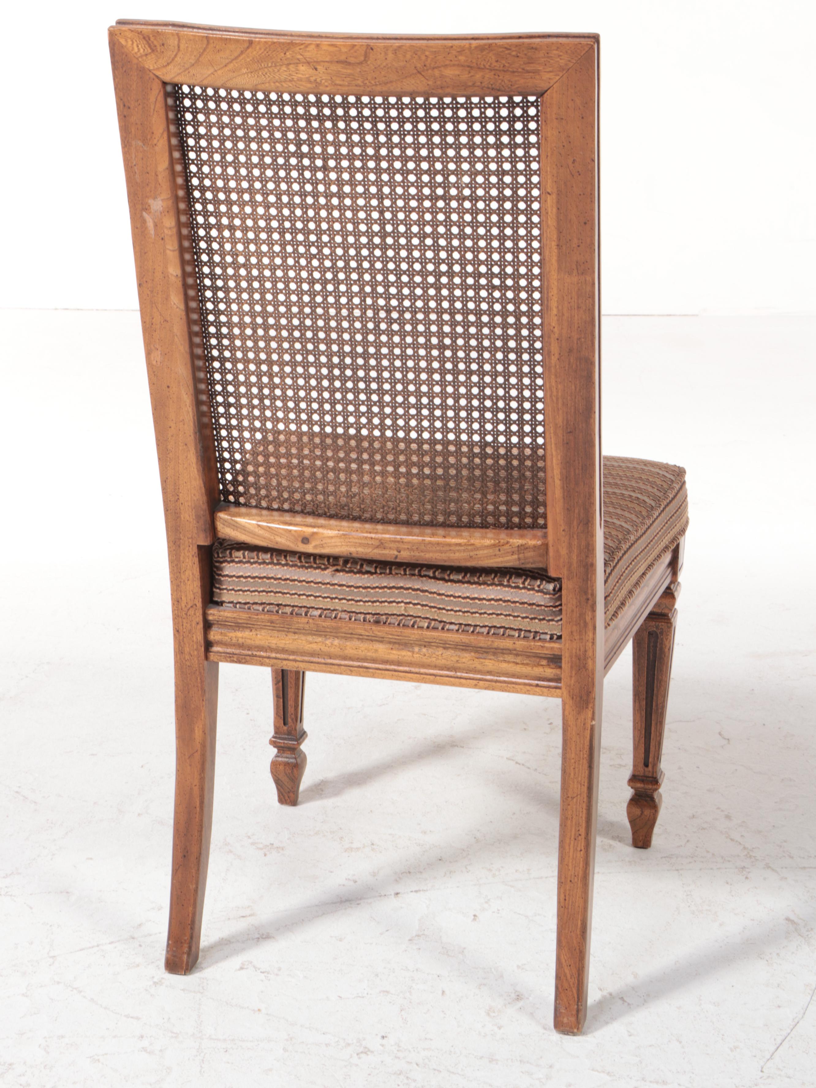 Seven-Piece George III Style Oak and Glass Top Dining Set