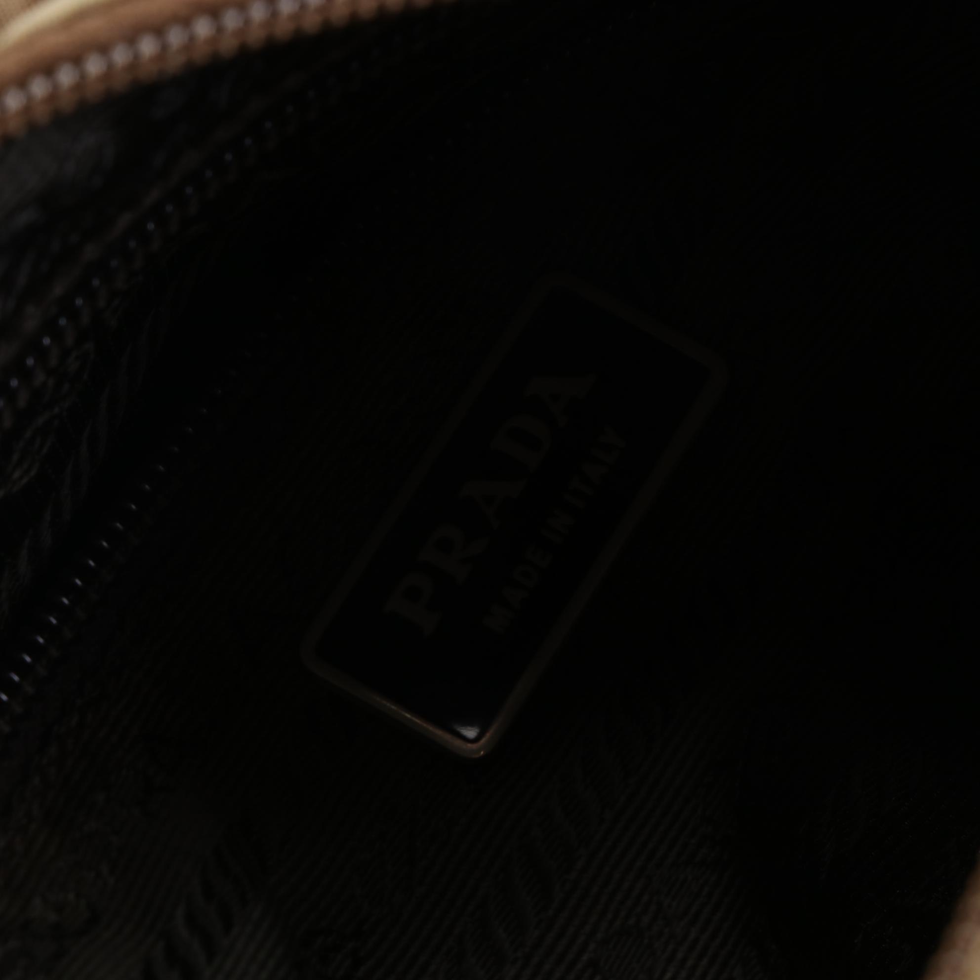 Prada Crossbody Bag in Nylon Twill with Leather Trim