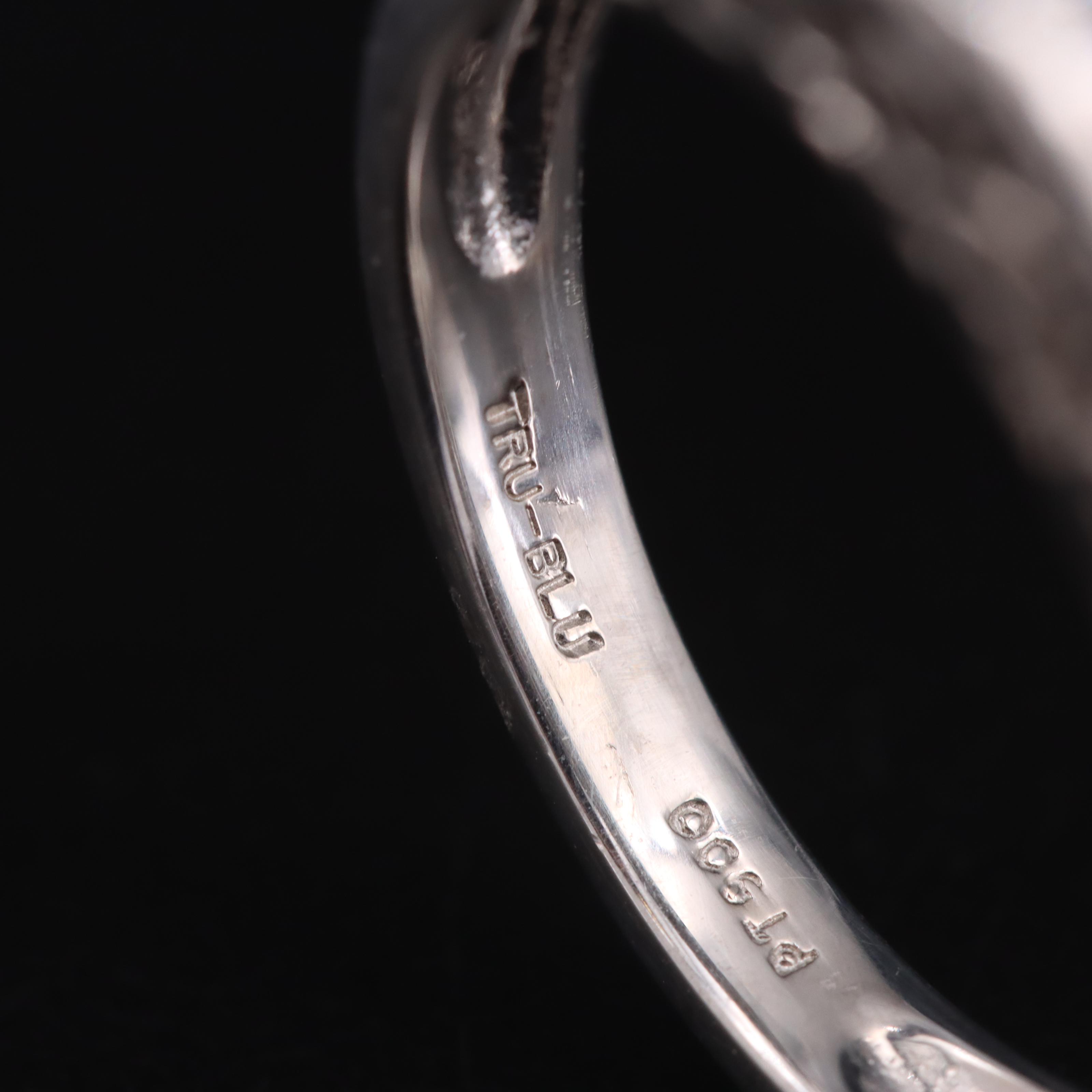Platinum 0.50 CTW Diamond Double Channel Band