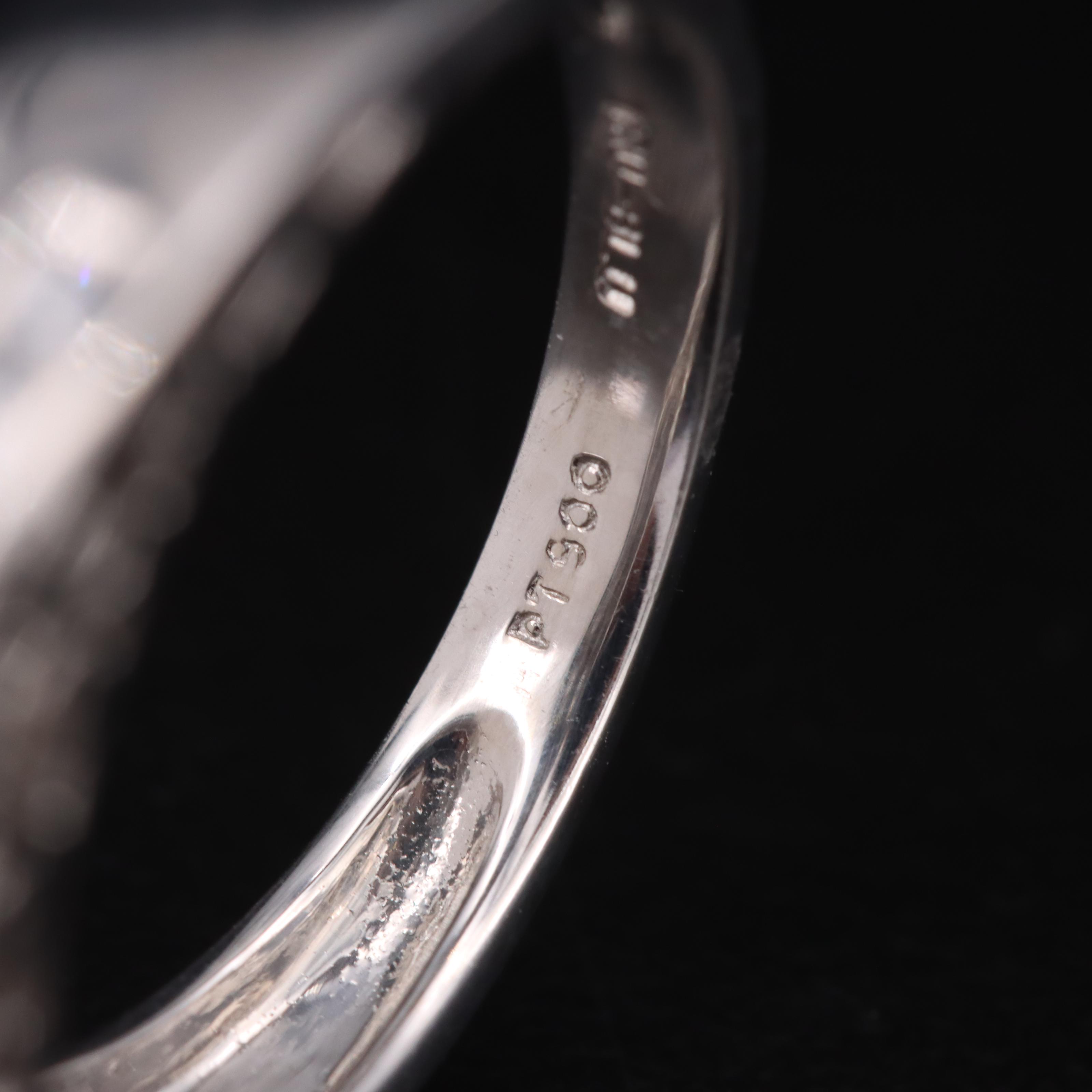 Platinum 0.50 CTW Diamond Double Channel Band