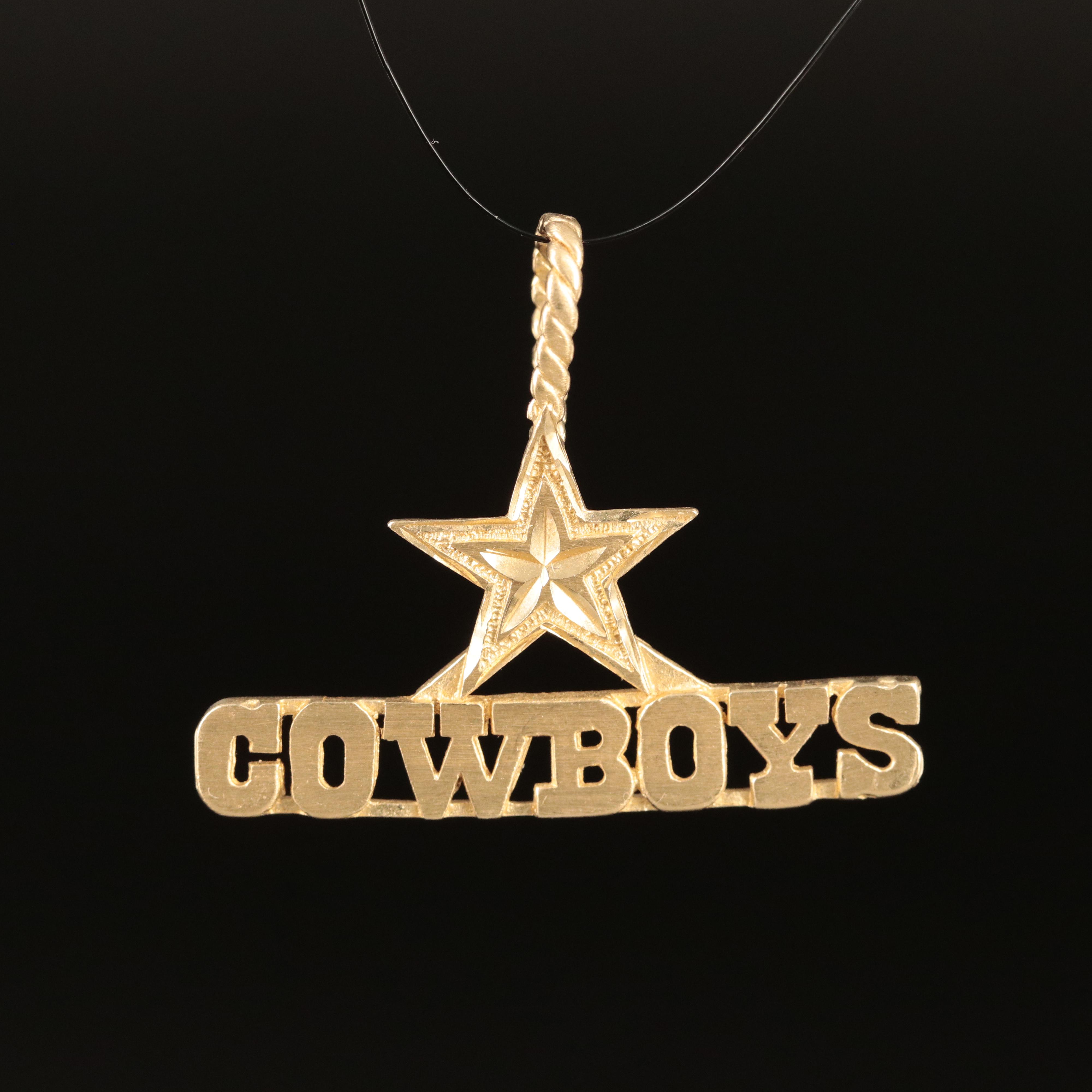 14K Dallas Cowboys Pendant