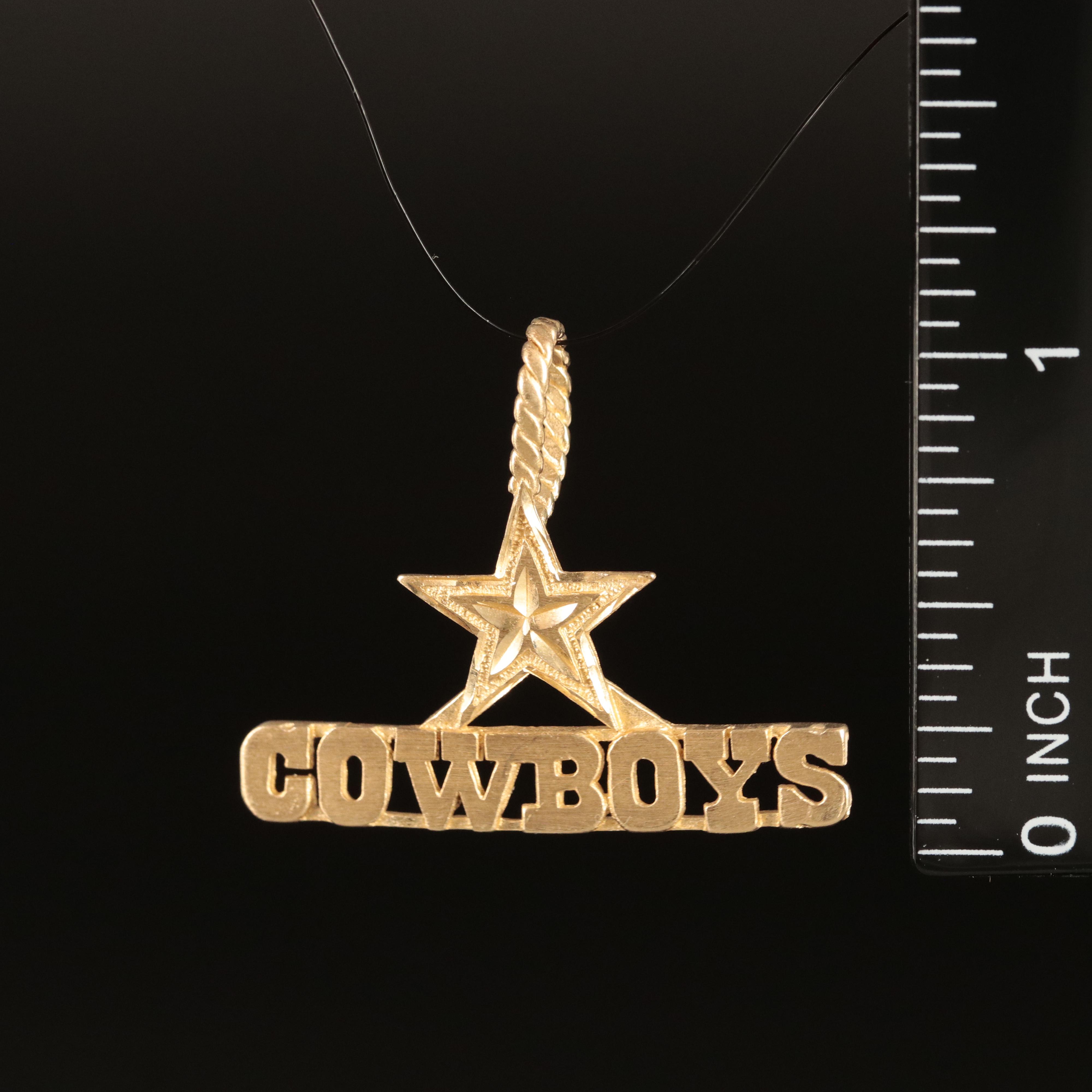 14K Dallas Cowboys Pendant